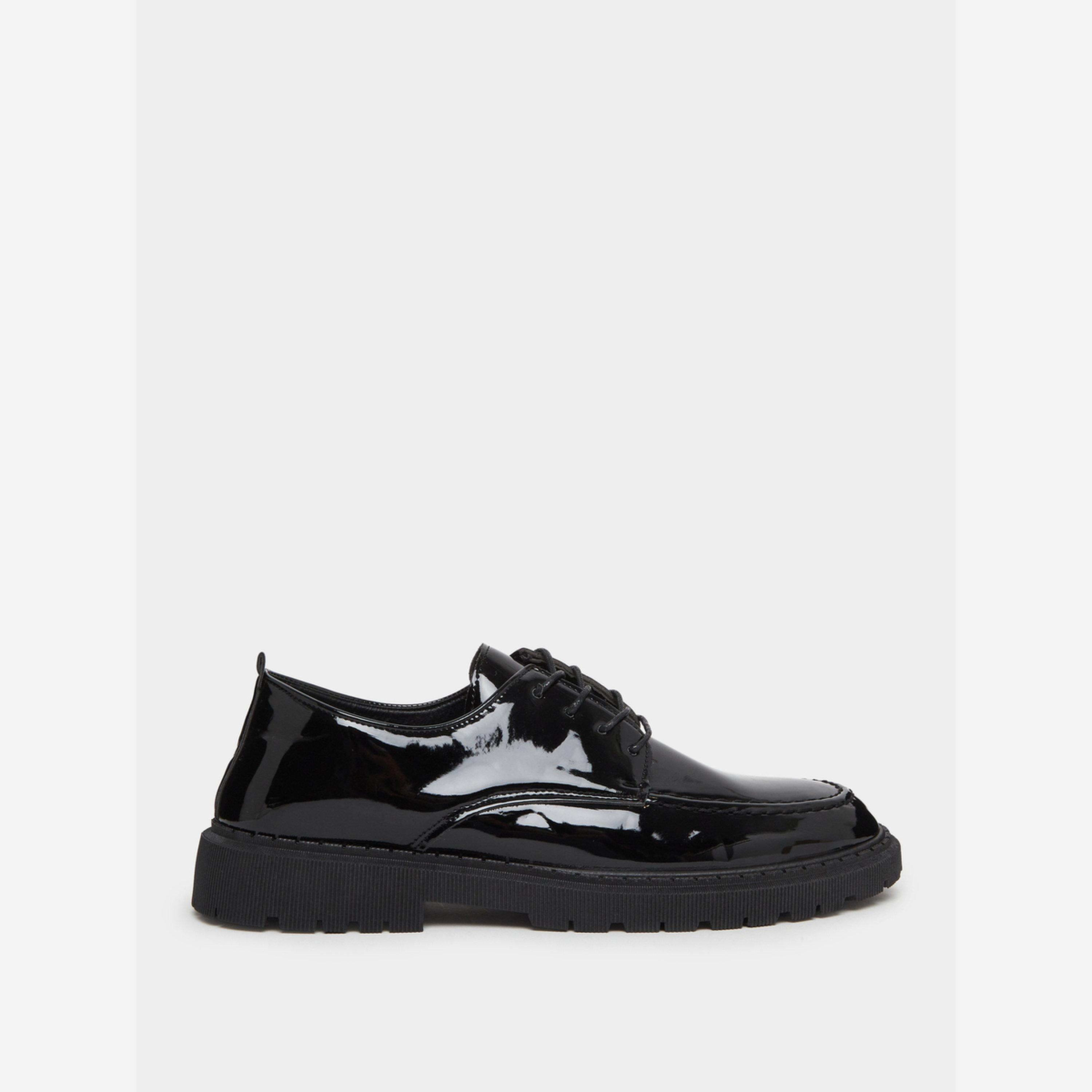 Styli Men Black Patent Leather Formal Oxford Shoes-men-shoes-loafersandmoccasins-image-2