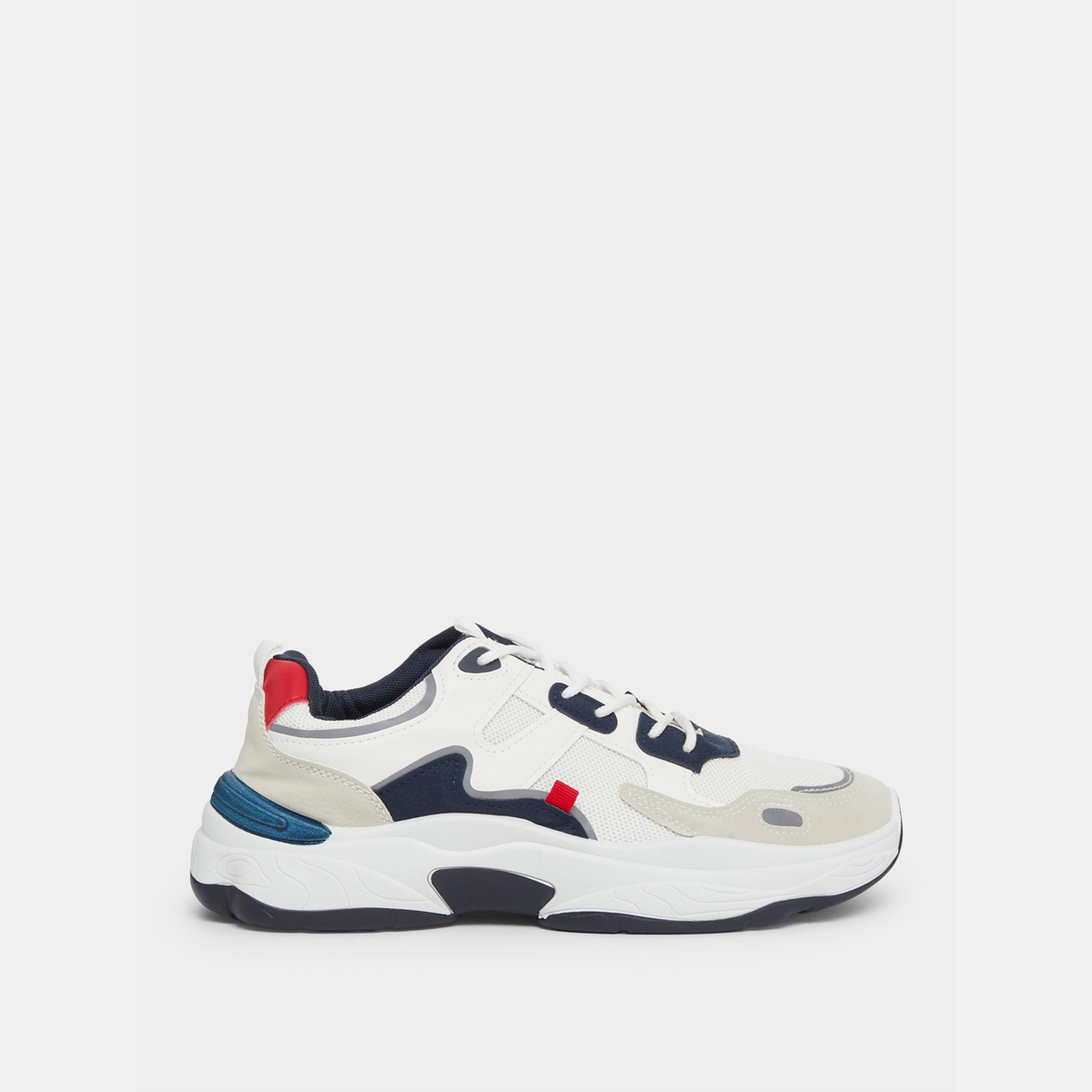 Styli Chunky Color Block Lace-Up Sneakers-men-shoes-sneakers-image-2