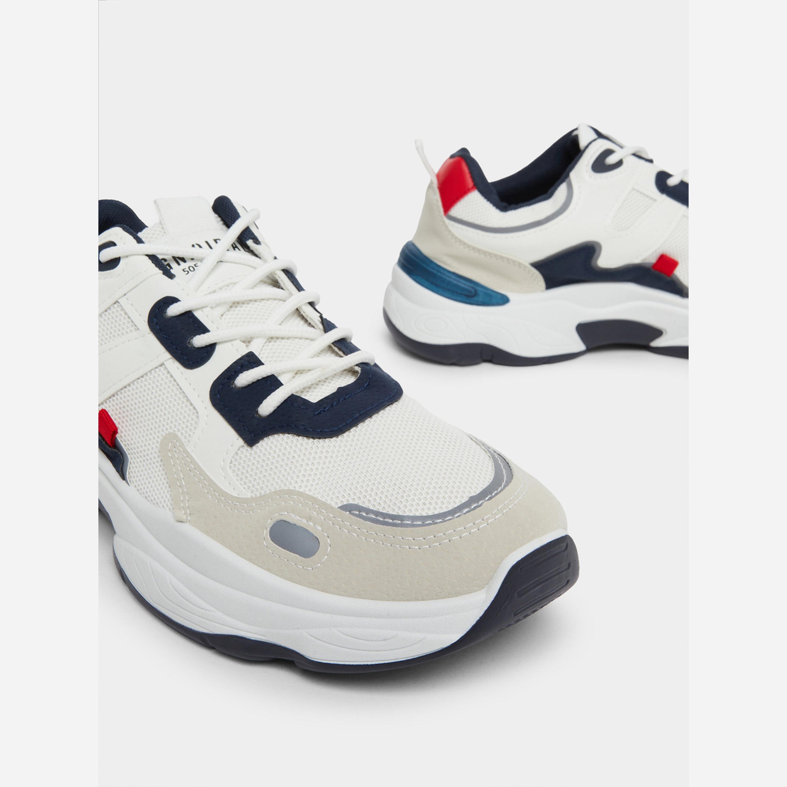 Styli Chunky Color Block Lace-Up Sneakers-men-shoes-sneakers-image-4