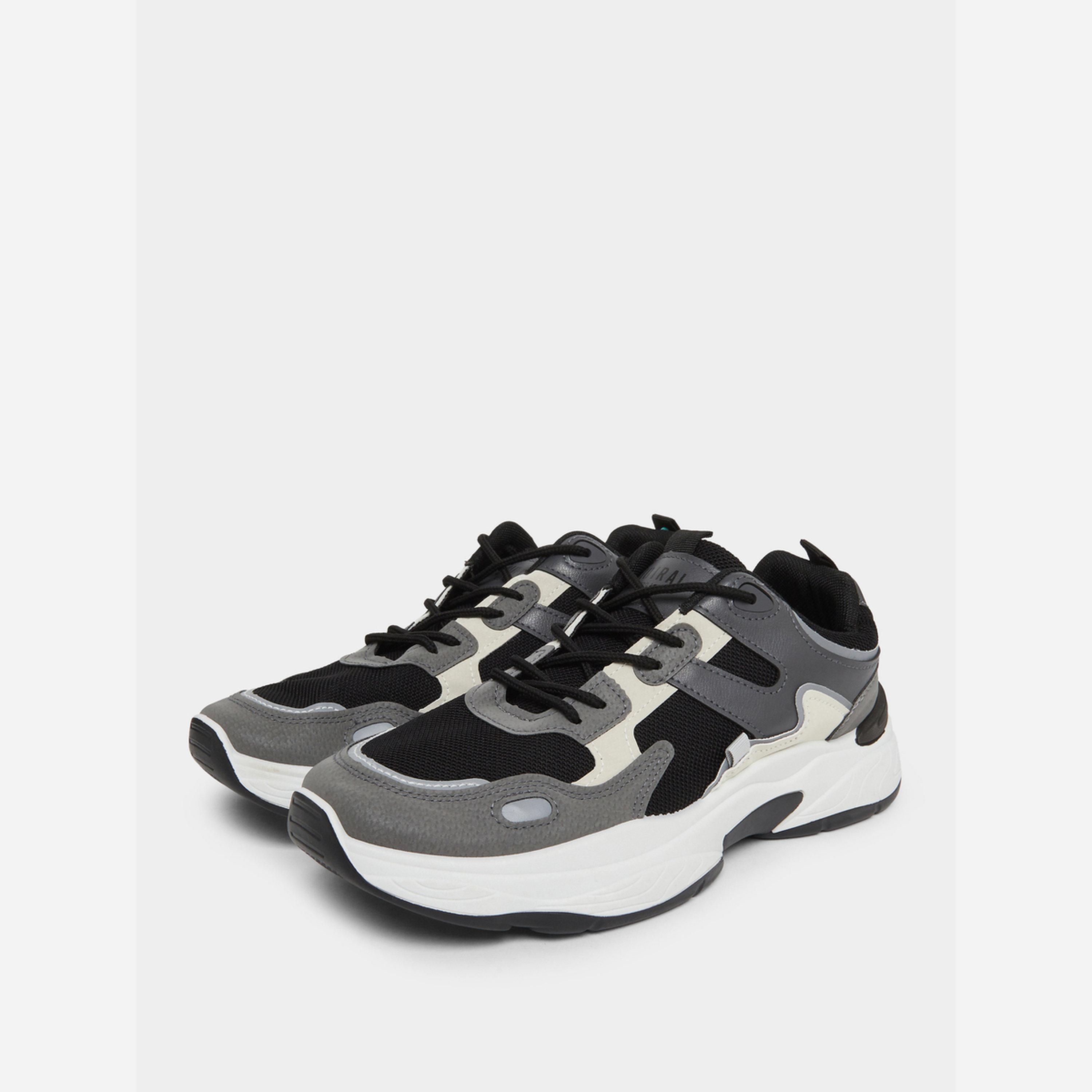 Styli Chunky Color Block Lace-Up Sneakers-men-shoes-sneakers-image-1