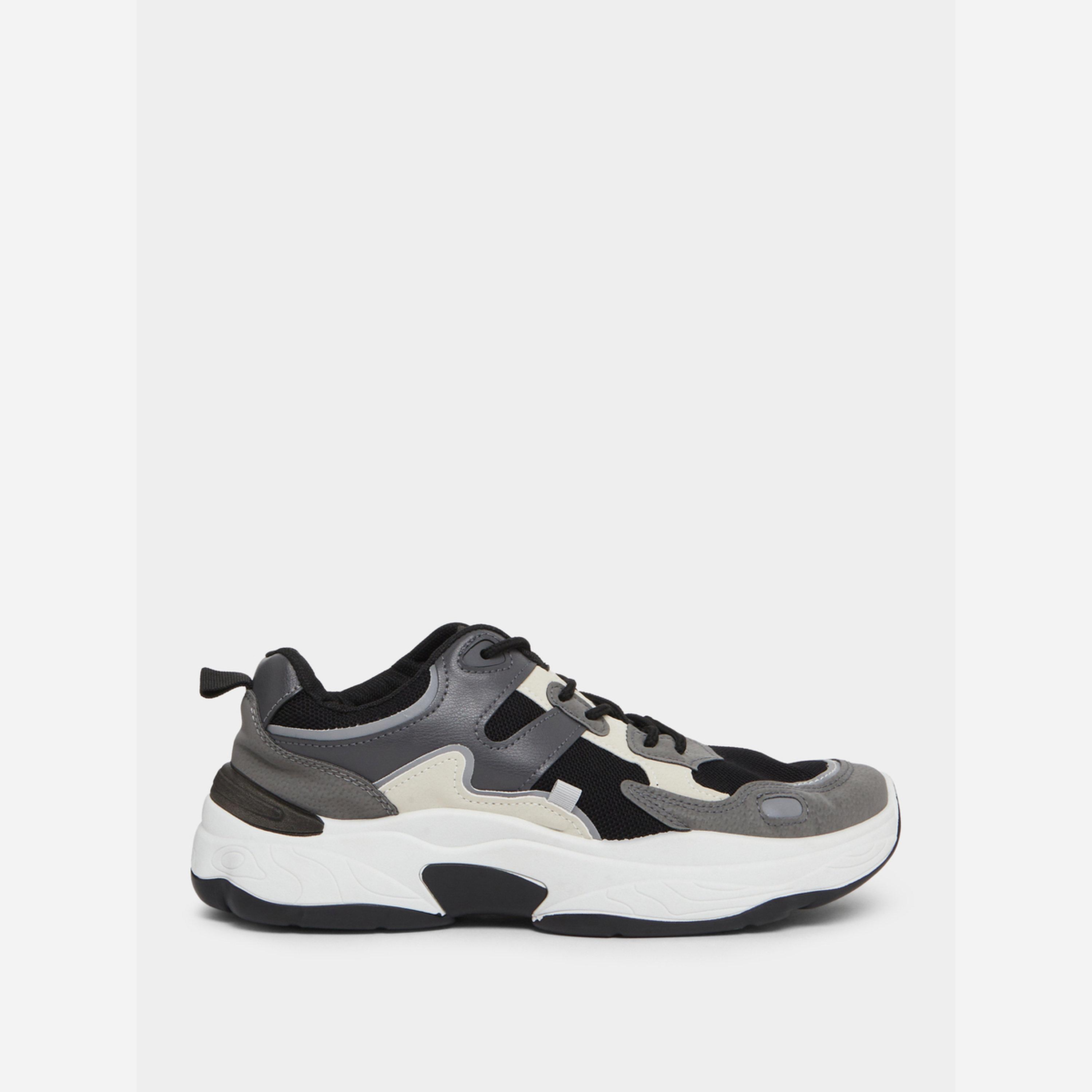 Styli Chunky Color Block Lace-Up Sneakers-men-shoes-sneakers-image-2