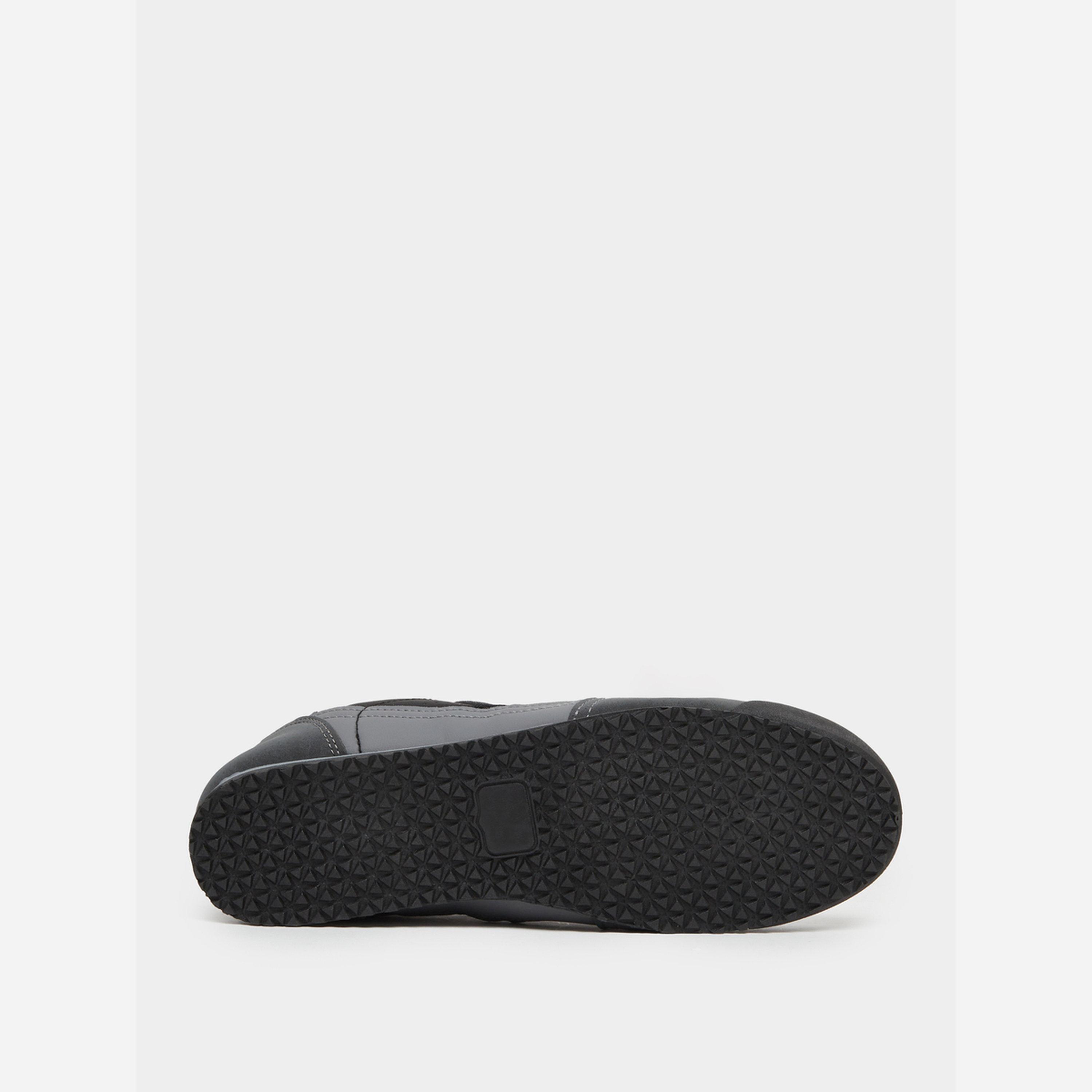 Styli Black Retro Suede Paneled Sneakers-men-shoes-sneakers-image-6