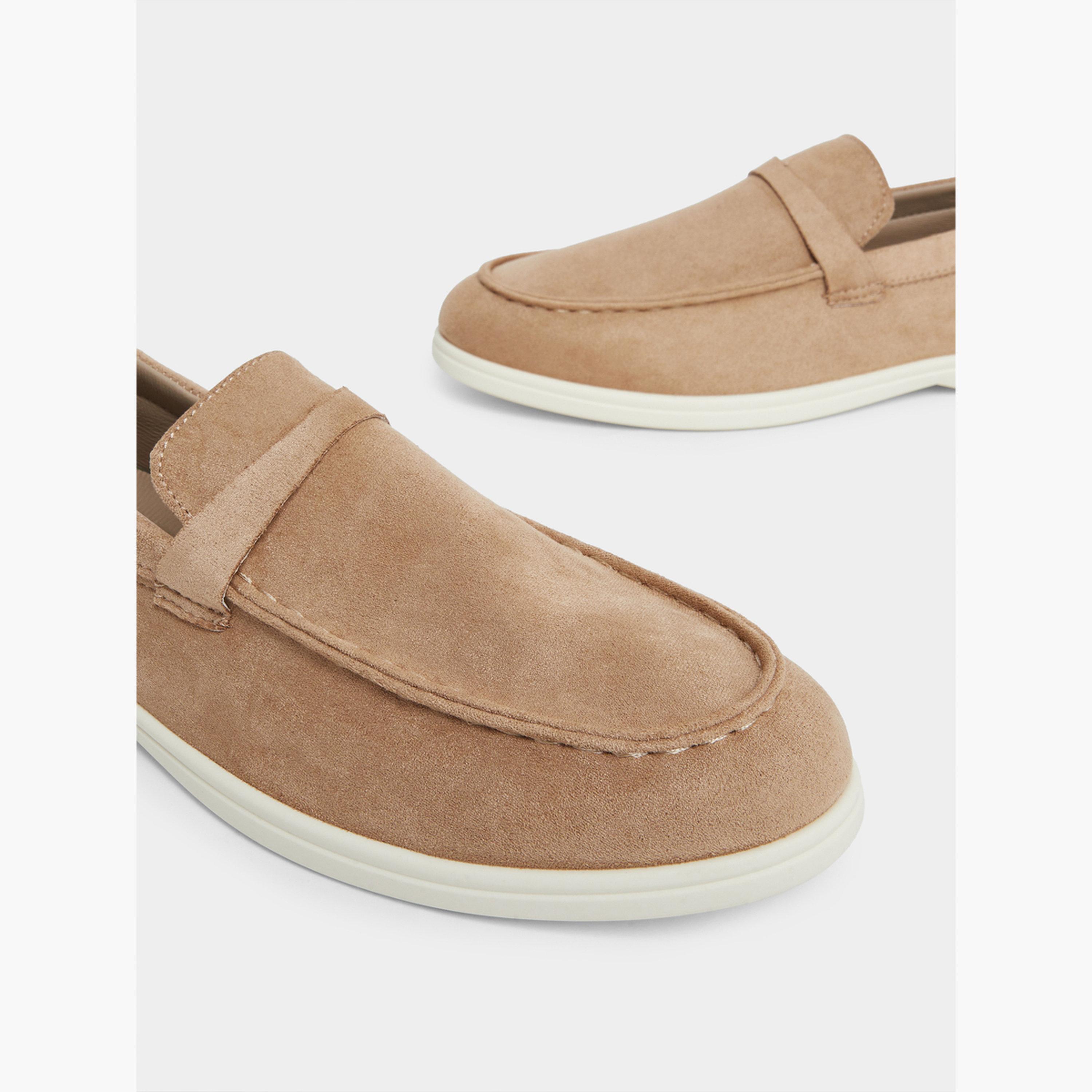 Styli Men Tan Suede Loafers-men-shoes-loafersandmoccasins-image-3