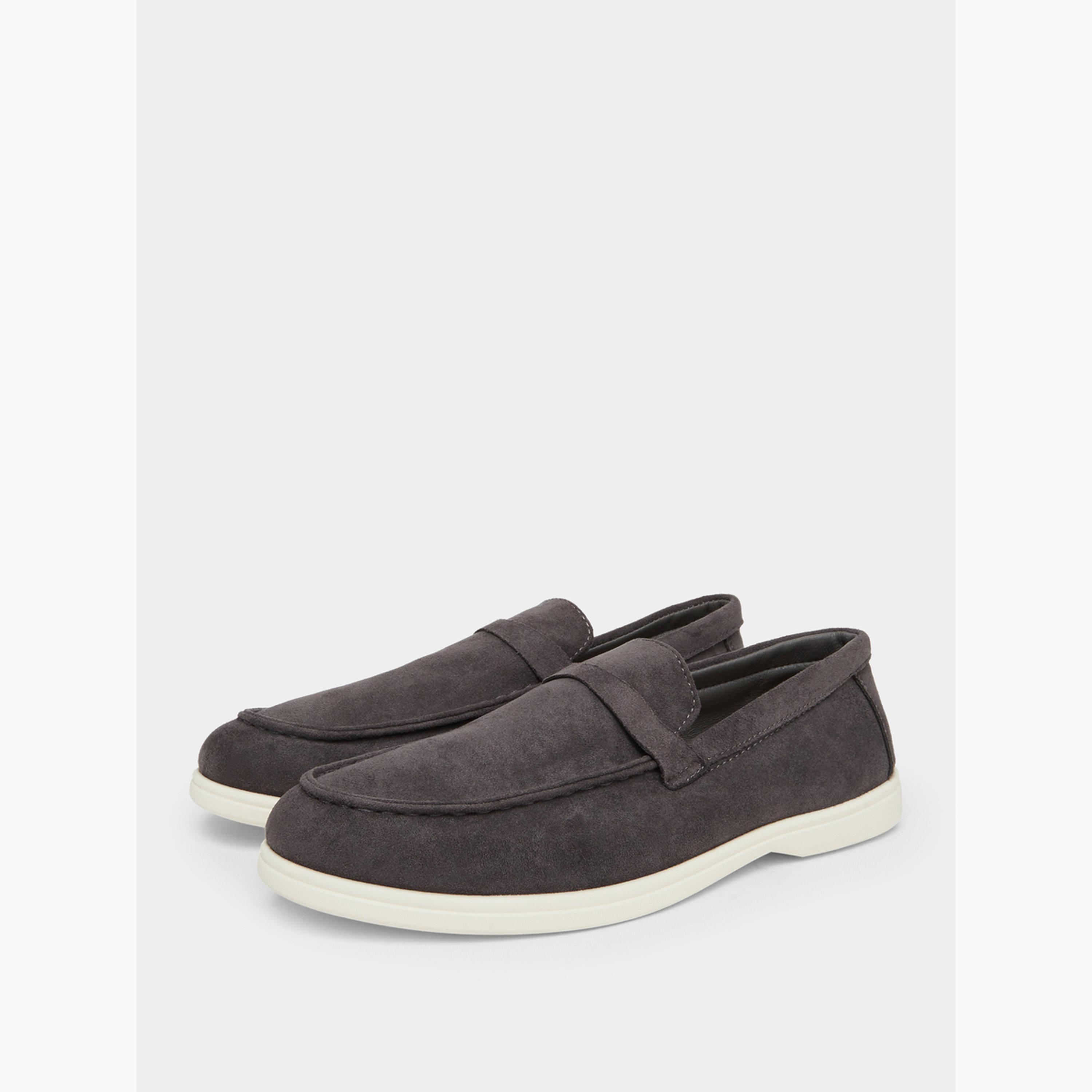 Styli Men Grey Suede Loafers-men-shoes-loafersandmoccasins-image-1