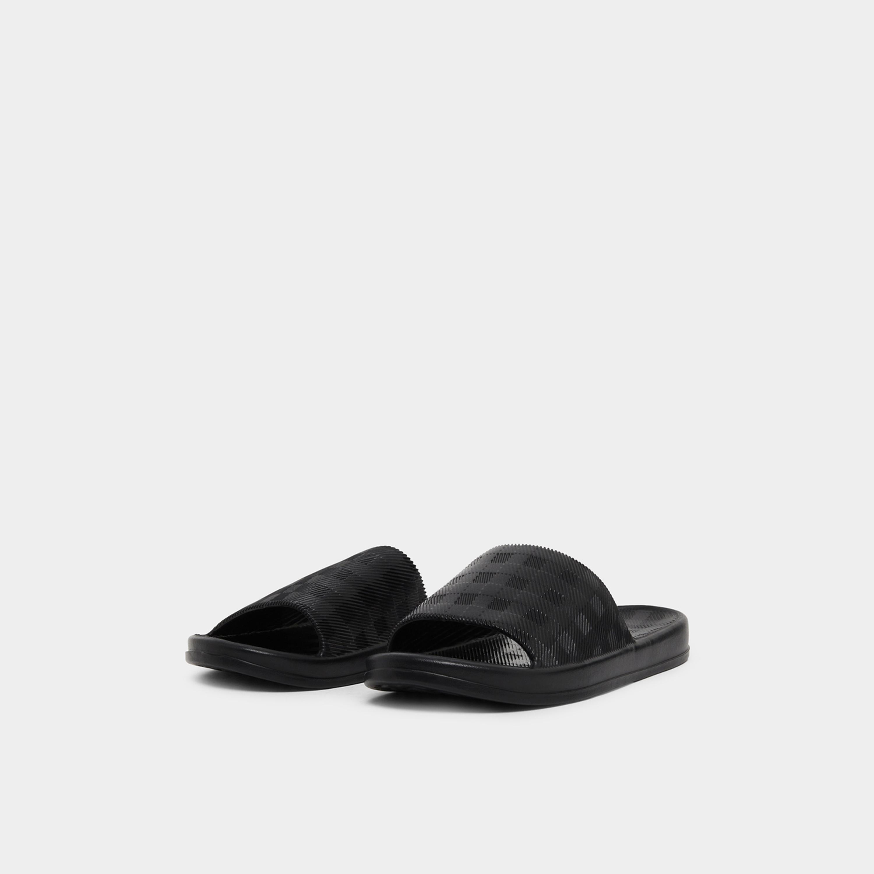 Styli Checked Slip-On Slides-men-shoes-flipflopsandslides-image-1
