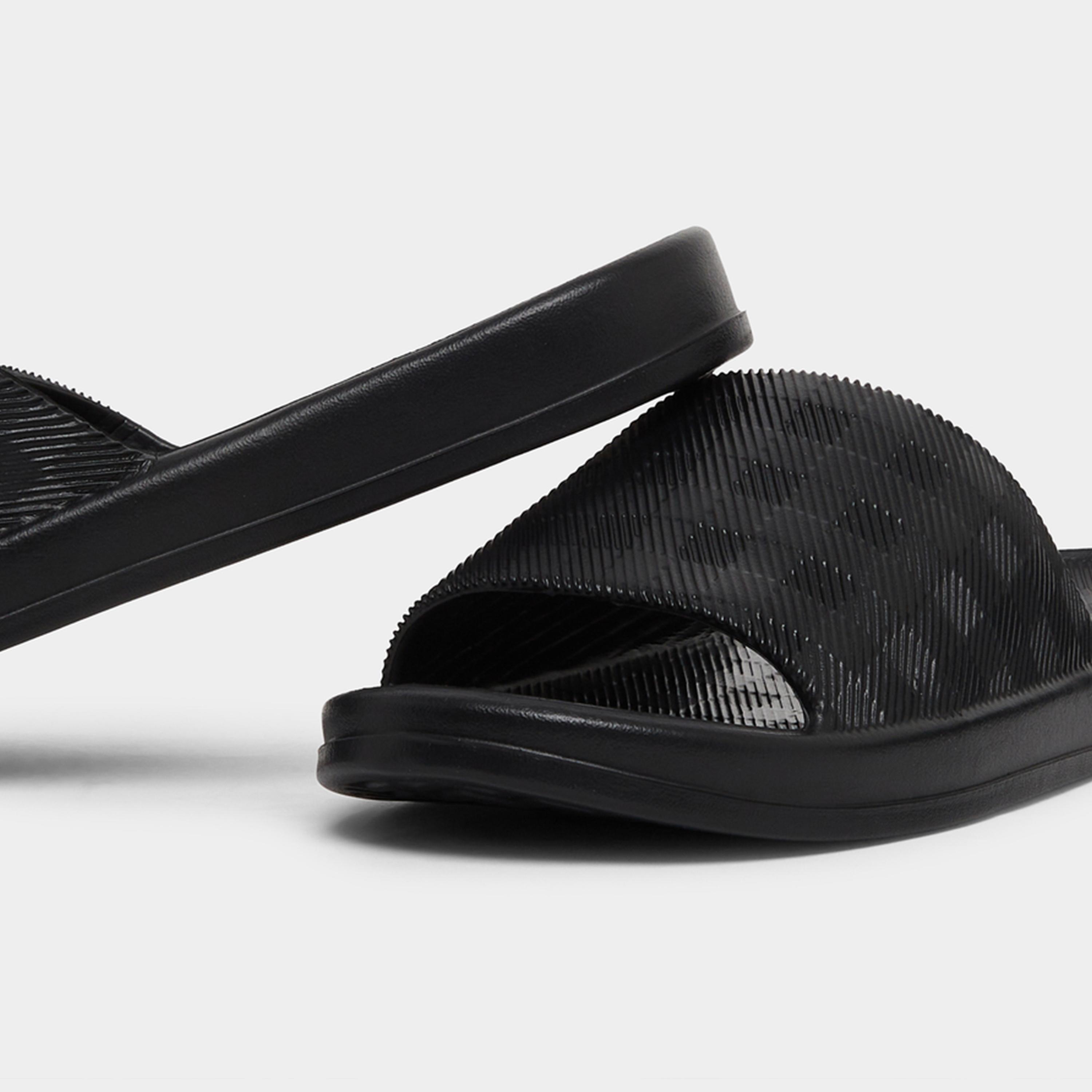 Styli Checked Slip-On Slides-men-shoes-flipflopsandslides-image-4