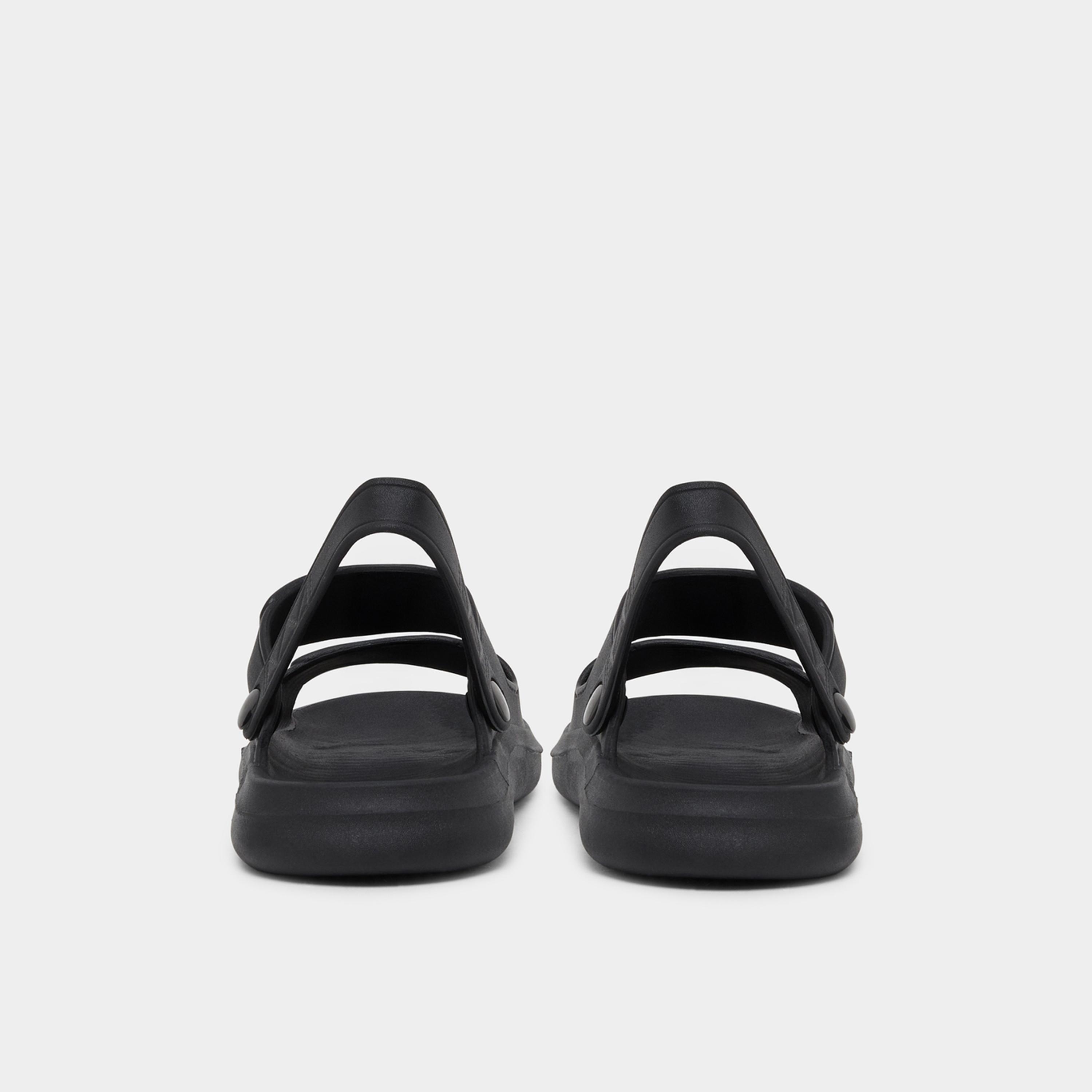 Styli Plain Dual Strap Sandals with Back Strap-men-shoes-sandals-image-6