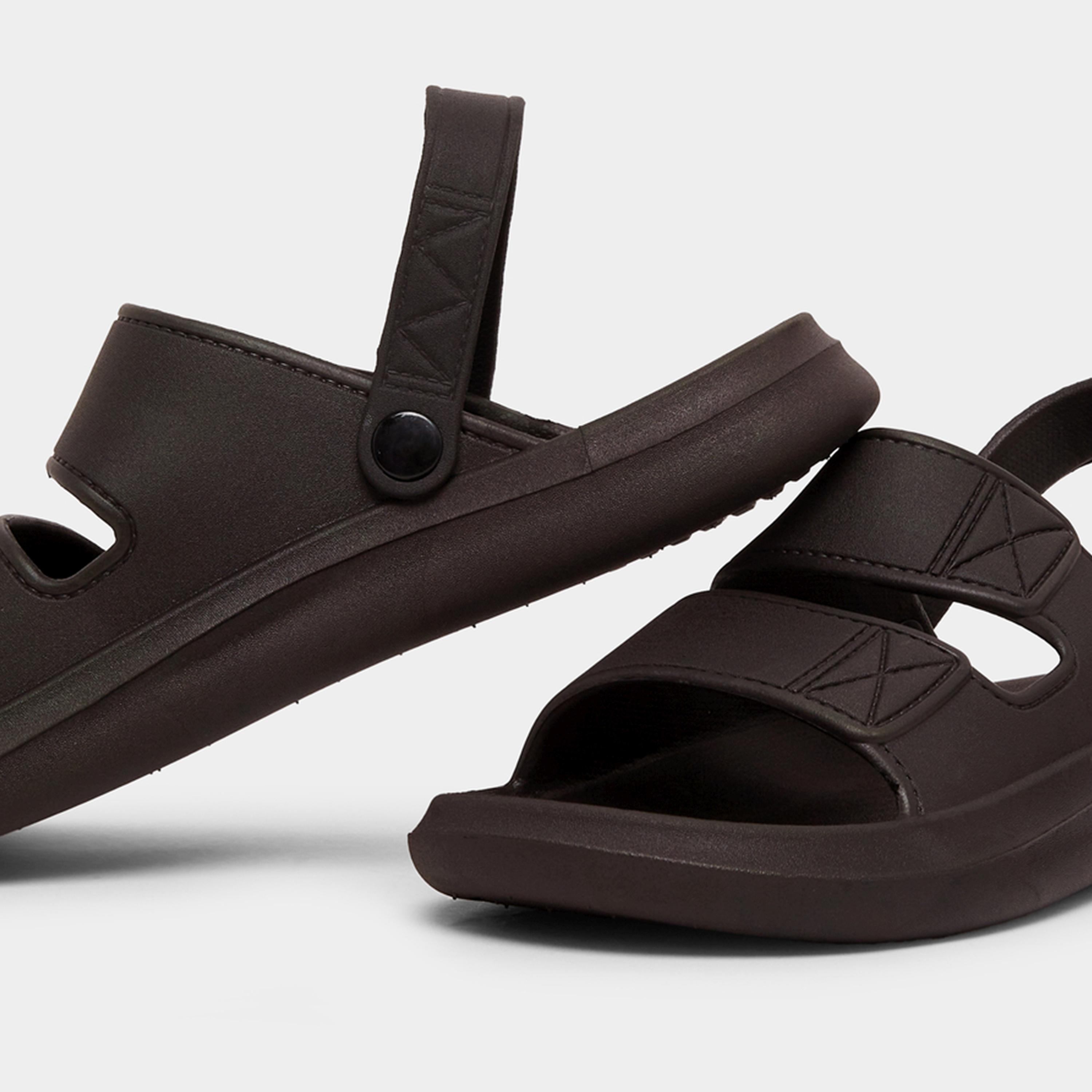 ستايلي - صندل عادي بحزام مزدوج مع حزام خلفي-men-shoes-sandals-image-2