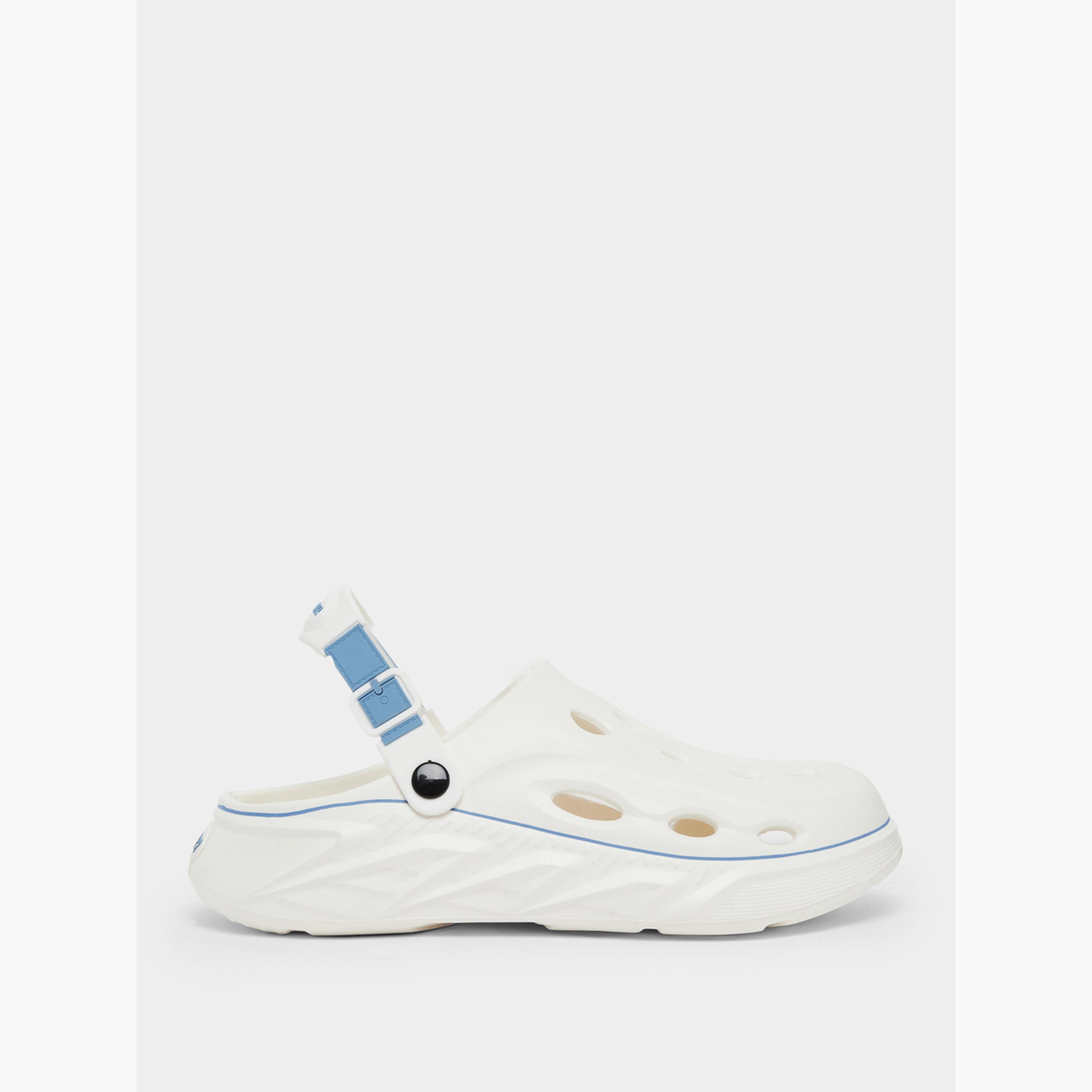 Styli Contrast Trim Slip-On Clogs-men-shoes-sandals-image-2