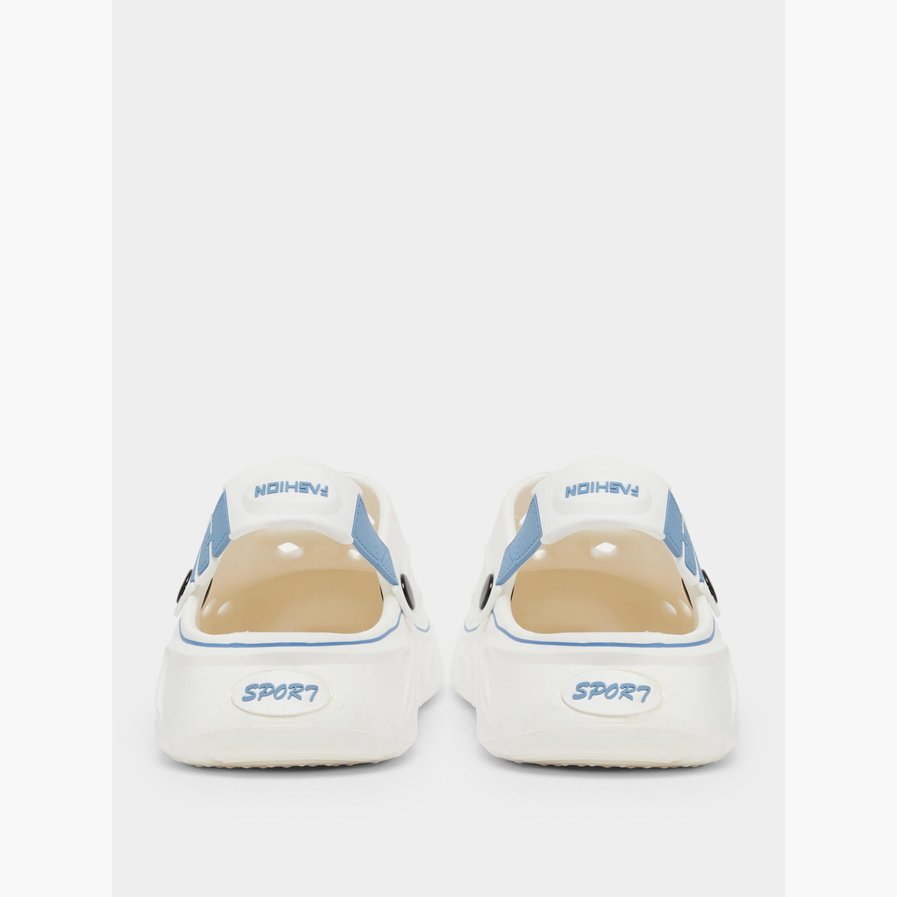 Styli Contrast Trim Slip-On Clogs-men-shoes-sandals-image-5