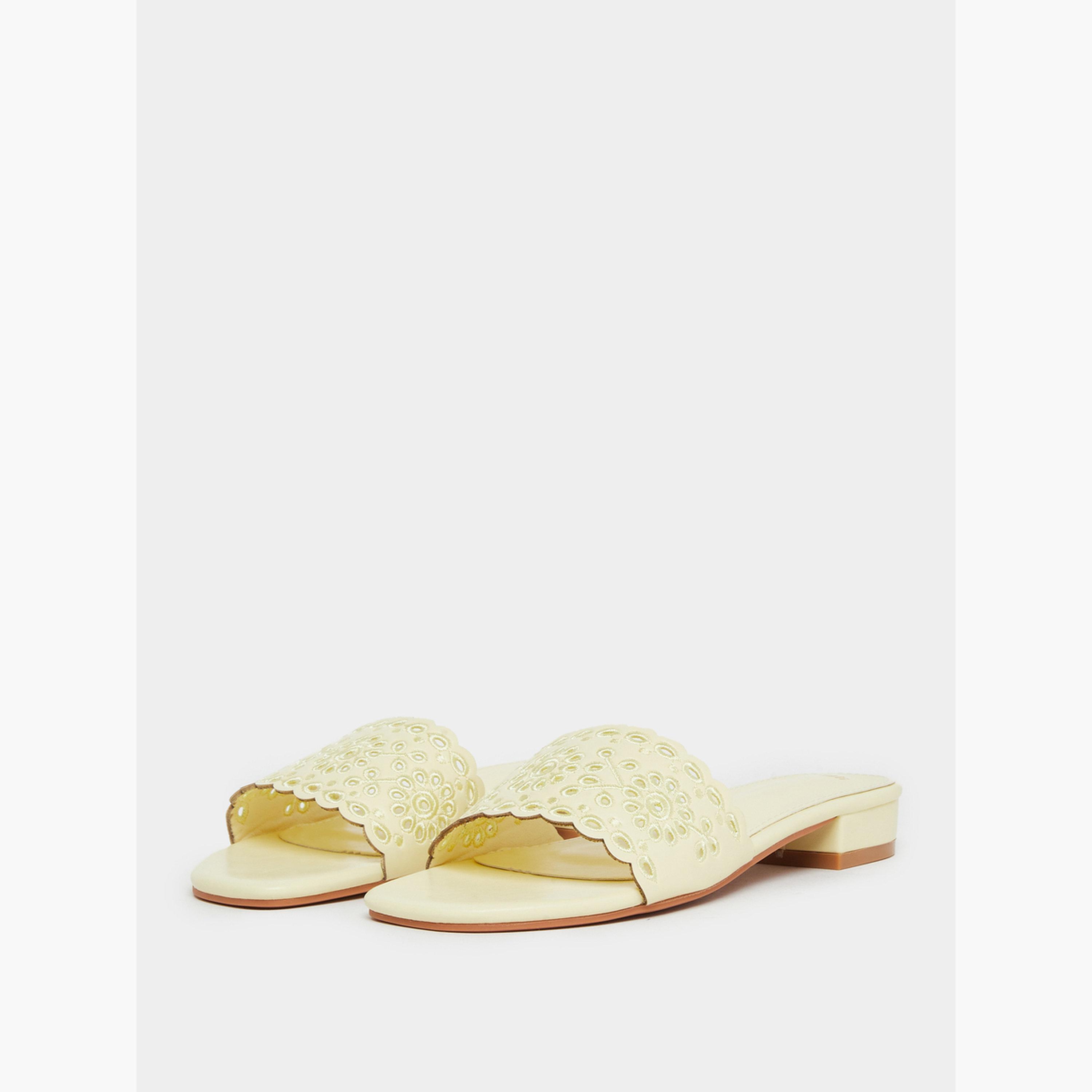 Styli Embroidered Strap Open Toe Sandals-women-shoes-sandals-heeled-image-1