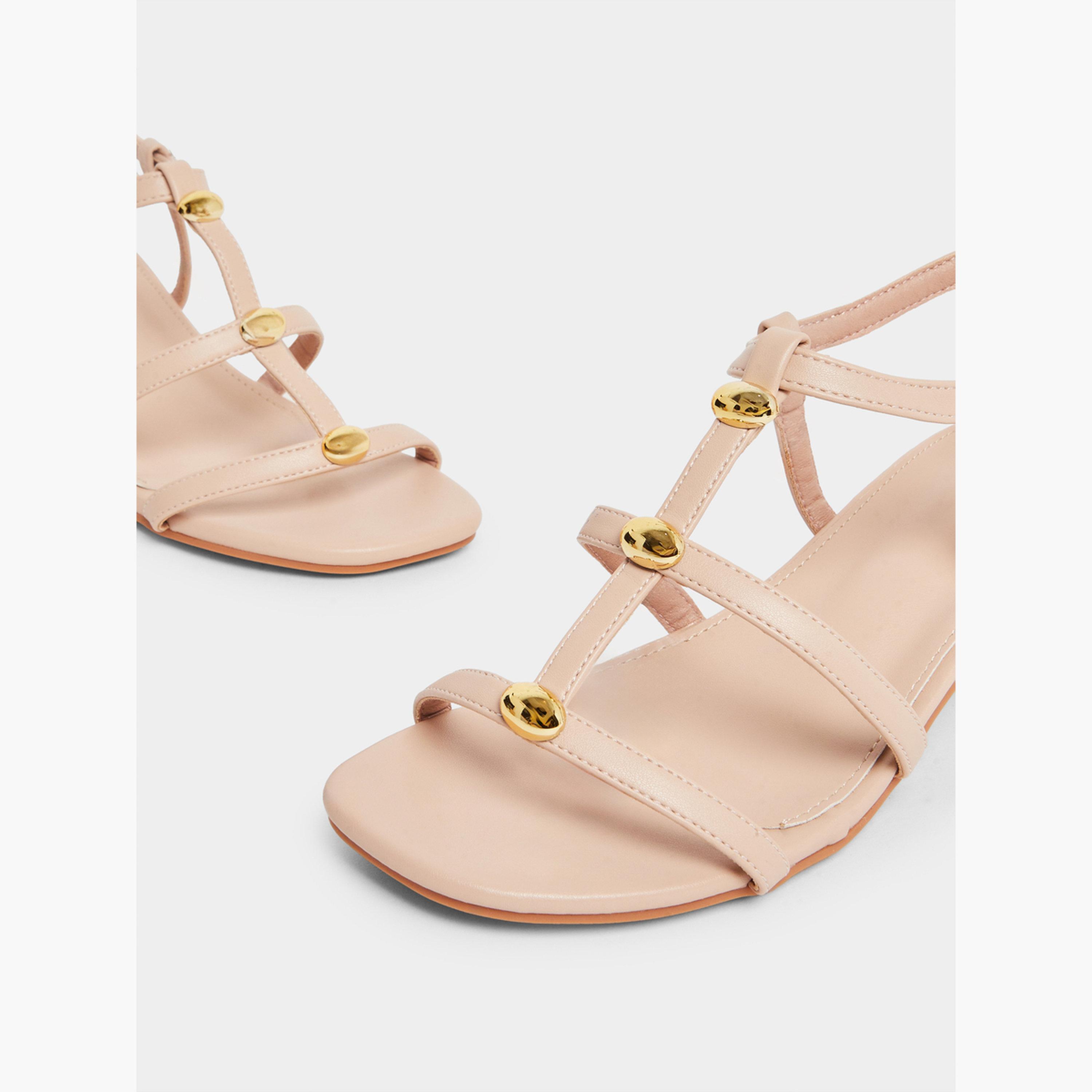 صندل نسائي بسيور وكعب سميك-women-shoes-sandals-heeled-image-4