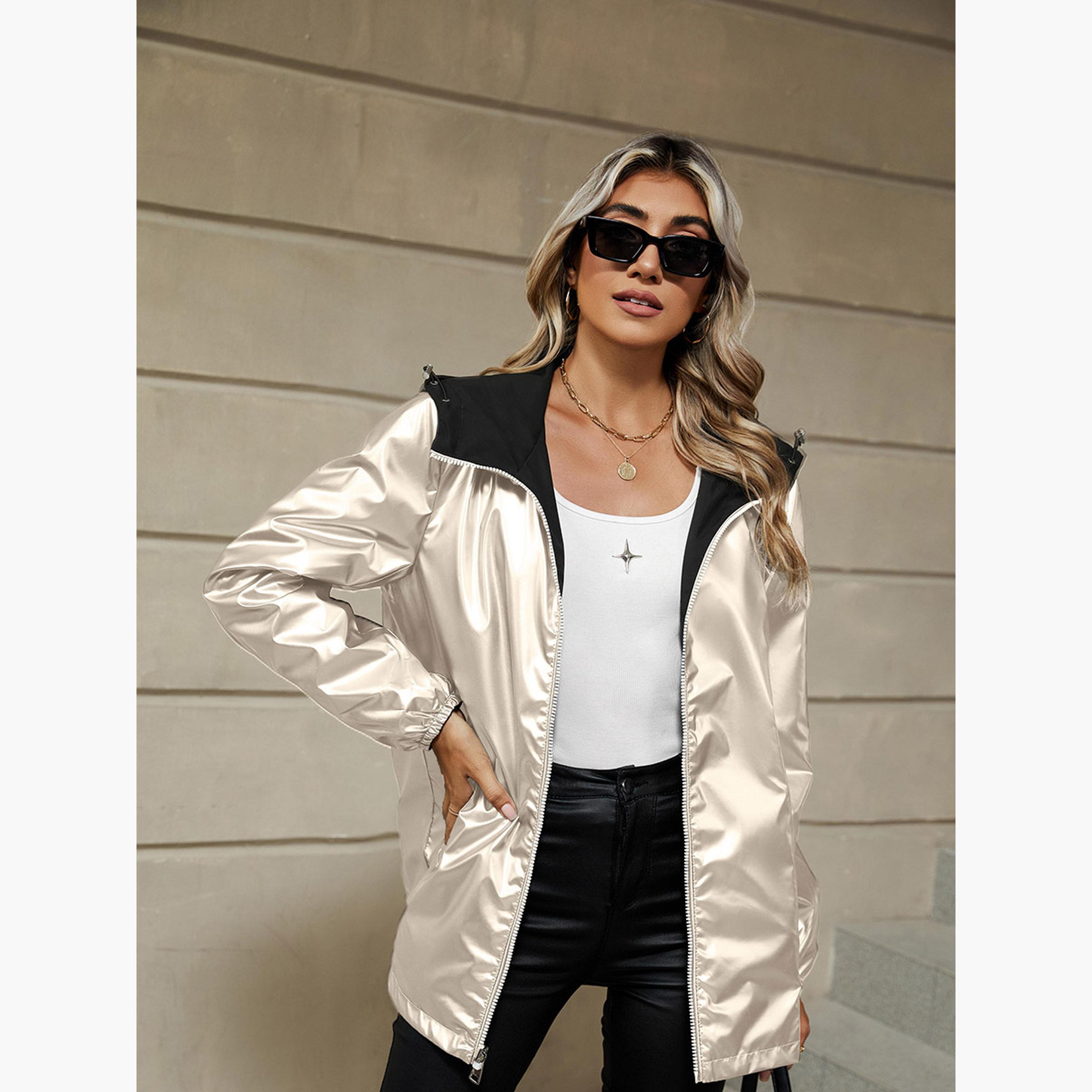 Take Two Solid Hooded Neck Long Sleeves Women's Zip Through Jacket-women-winterwear-coatsandjackets-jackets-image-4