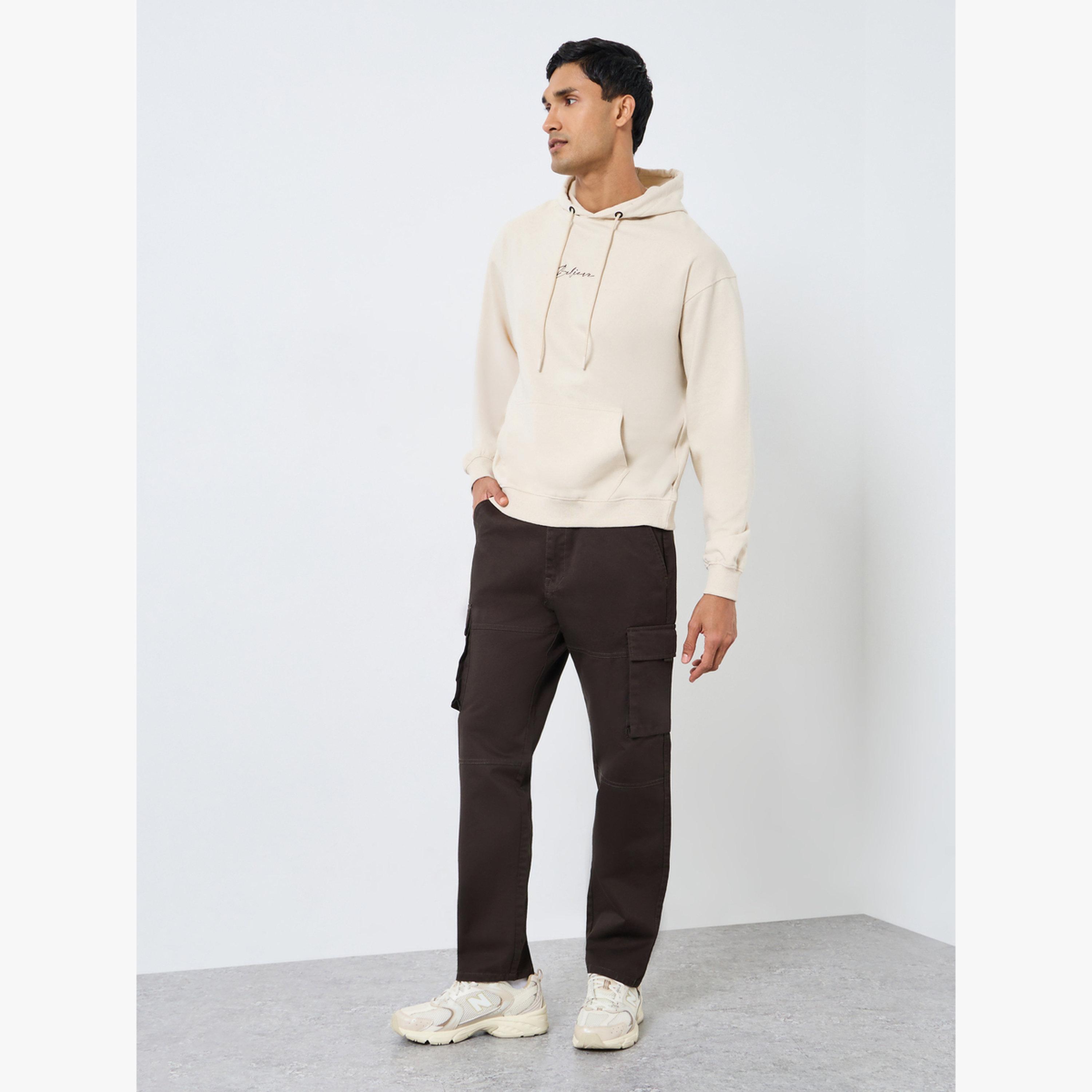 Styli Men Coffee Brown Relaxed Fit Cargo Pants-men-clothing-bottoms-joggers-image-2