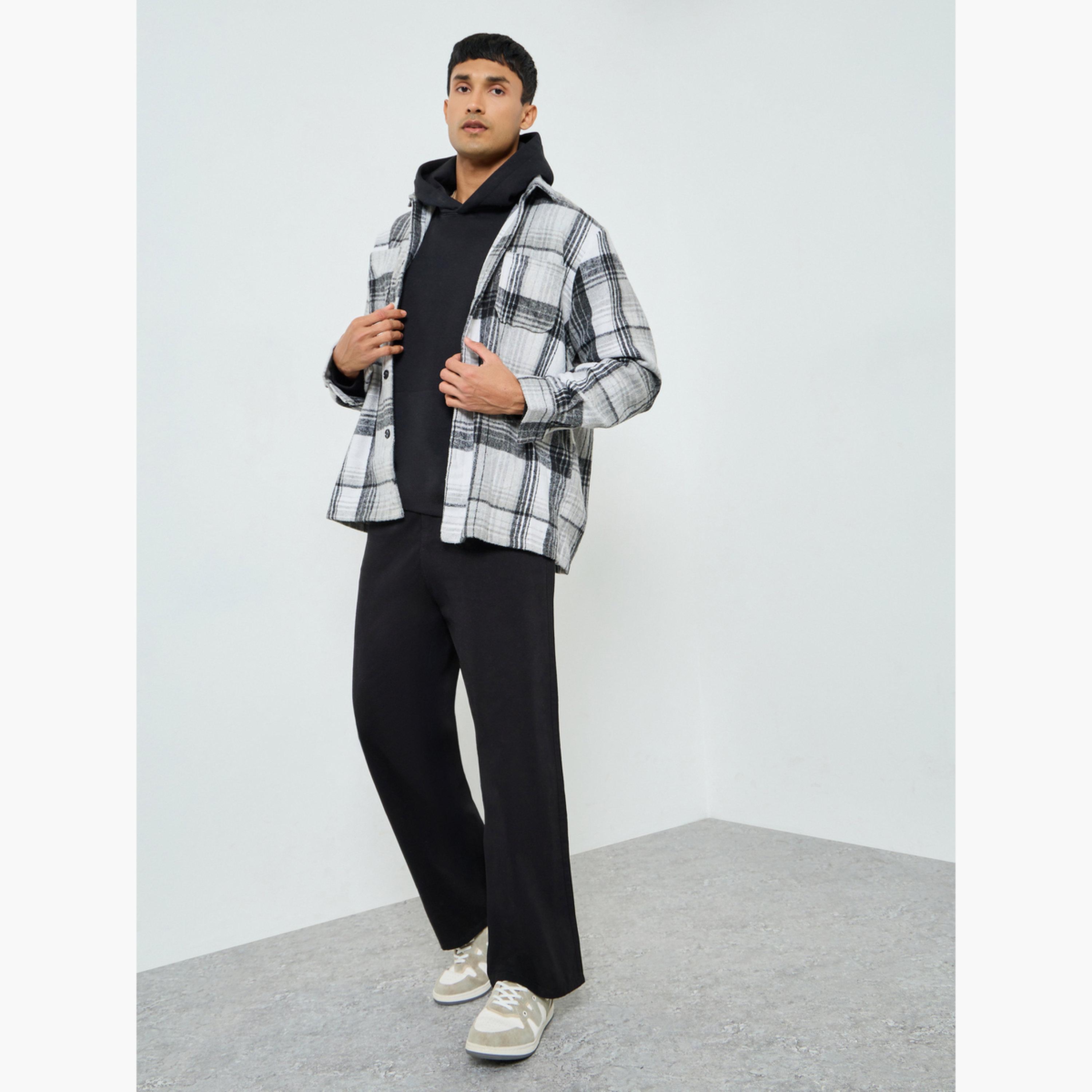 بنطلون رجالي أسود بساق واسعة-men-clothing-bottoms-trousersandchinos-trousers-image-2