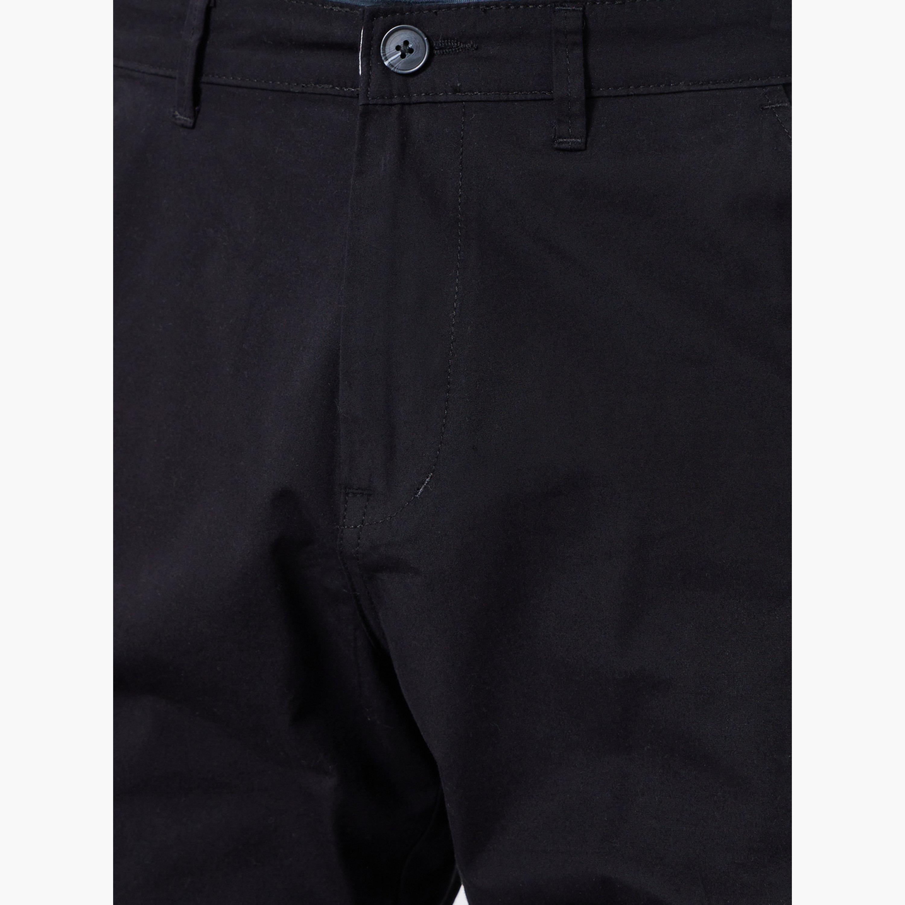 Styli Men Black Tailored Fit Trousers-men-clothing-bottoms-trousersandchinos-trousers-image-3