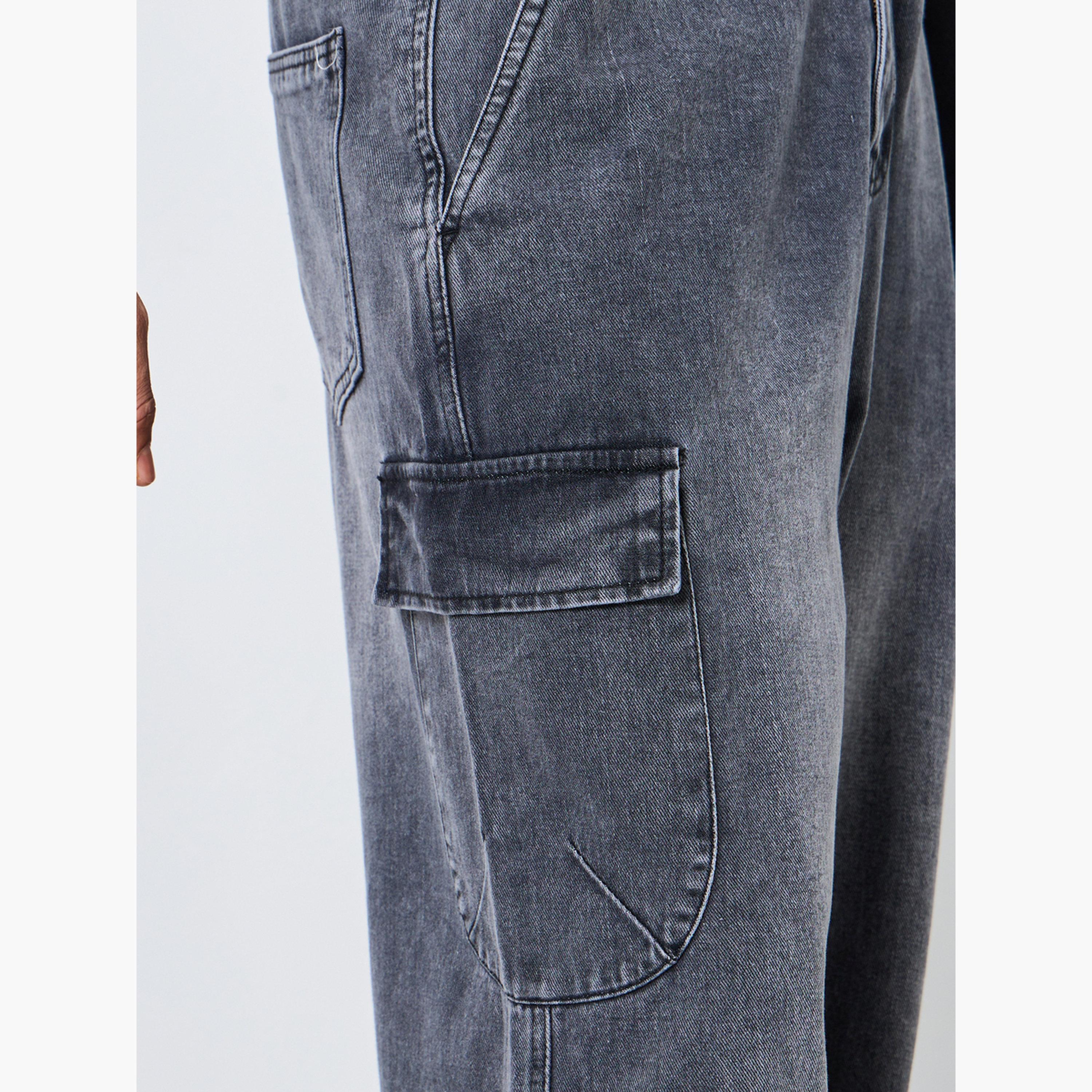 جينز باجي مغسول للرجال-men-clothing-bottoms-jeans-image-4