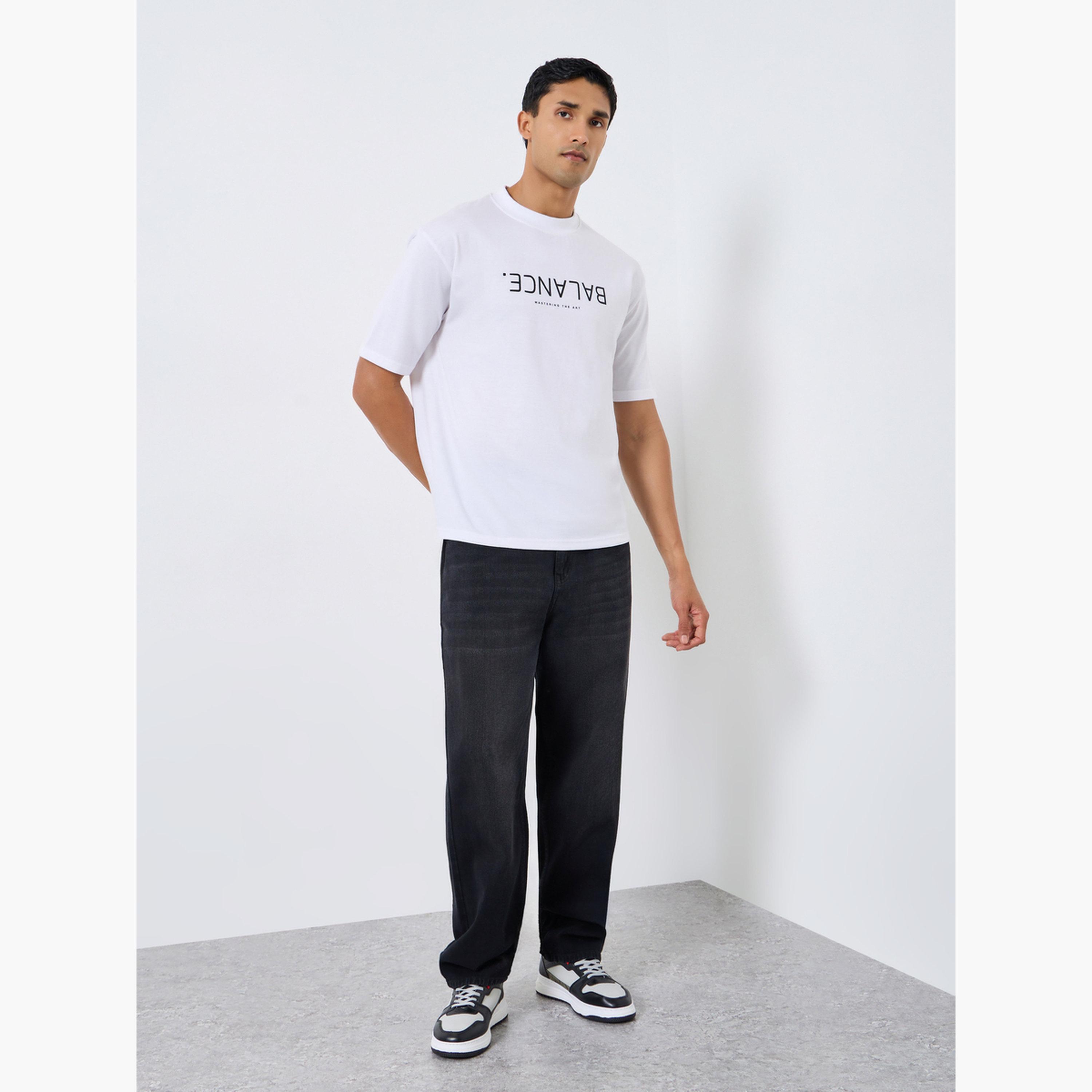 Styli Men Black Dark Wash Loose Fit Jeans-men-clothing-bottoms-jeans-image-2