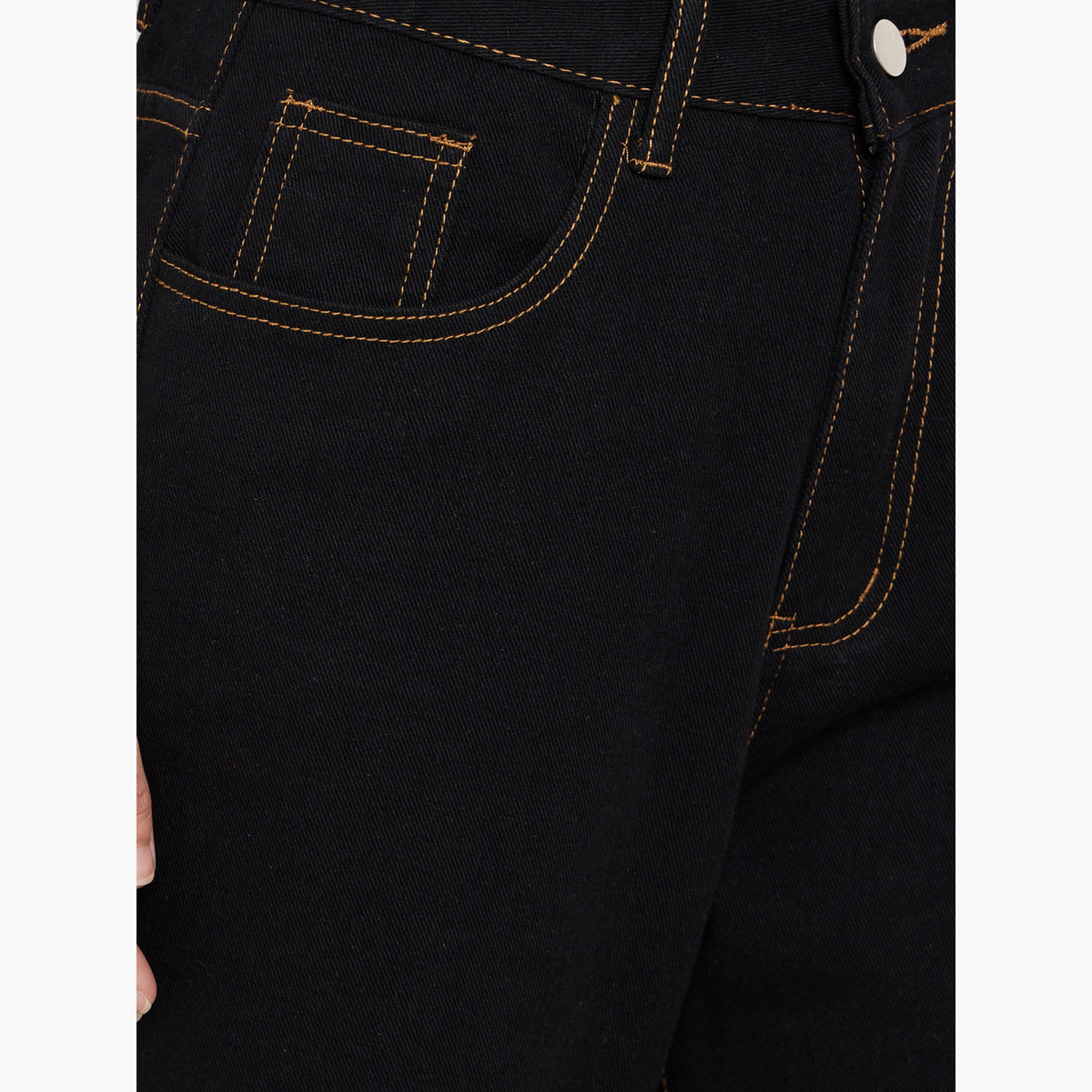 Styli Black High Rise Wide Leg Jeans-women-clothing-bottoms-jeans-image-3