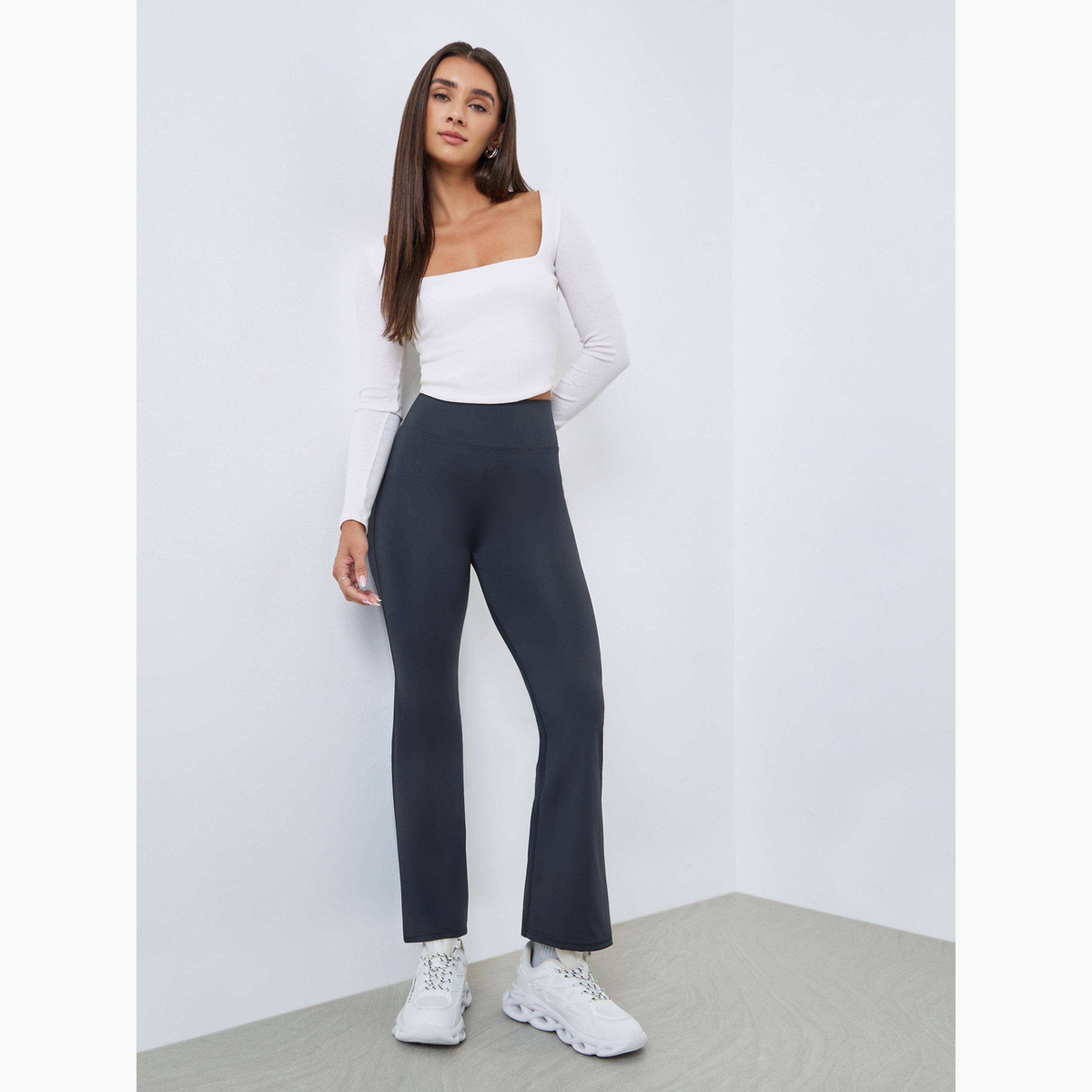 ستايلي - فيزون واسع الساق لون رمادي غامق-women-clothing-bottoms-leggings-image-2