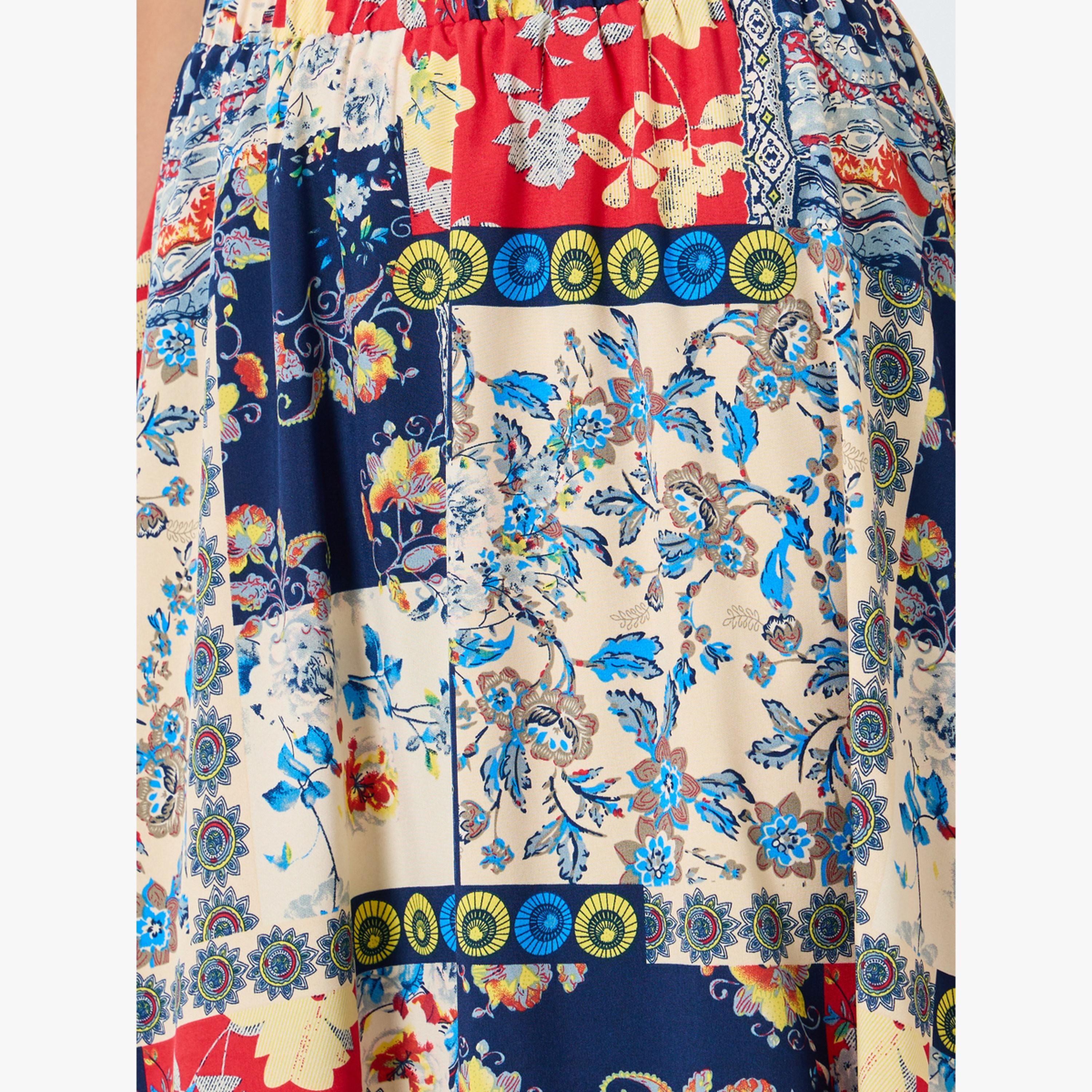 Take Two All-Over Printed Elastic Waist Skirt-women-clothing-bottoms-skirts-image-4