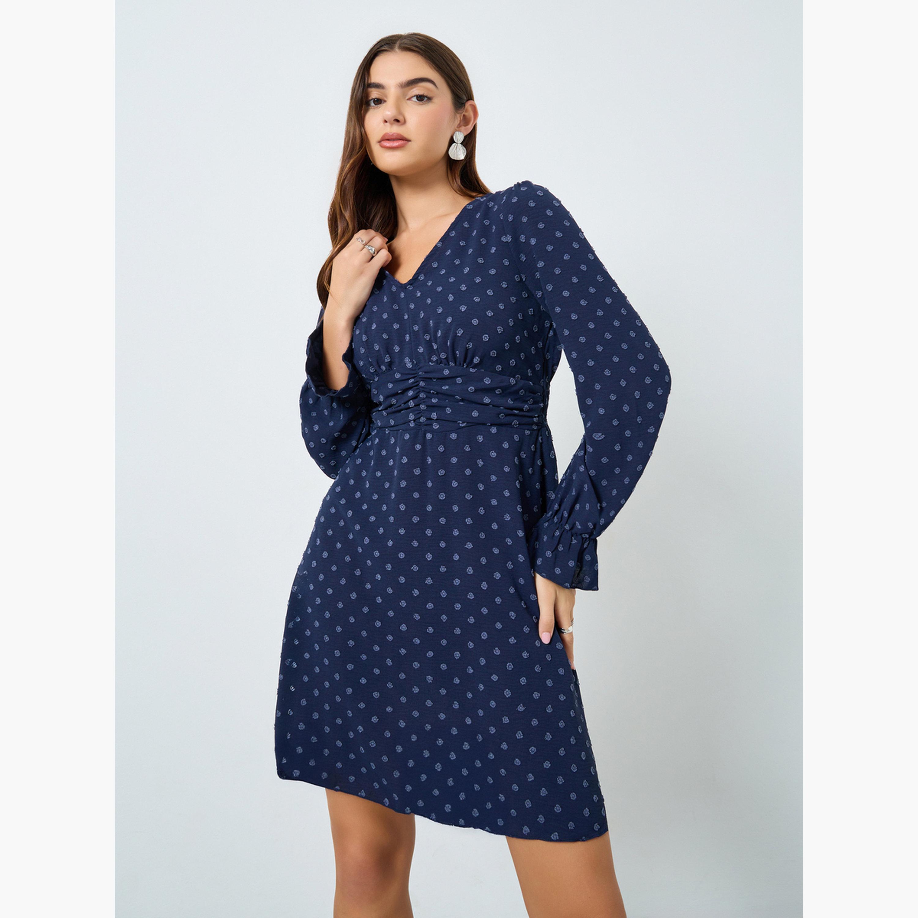 princess polly baby blue dress The Occasion by Old Navy Fit & Flare Taffeta Mini Dress main image 1