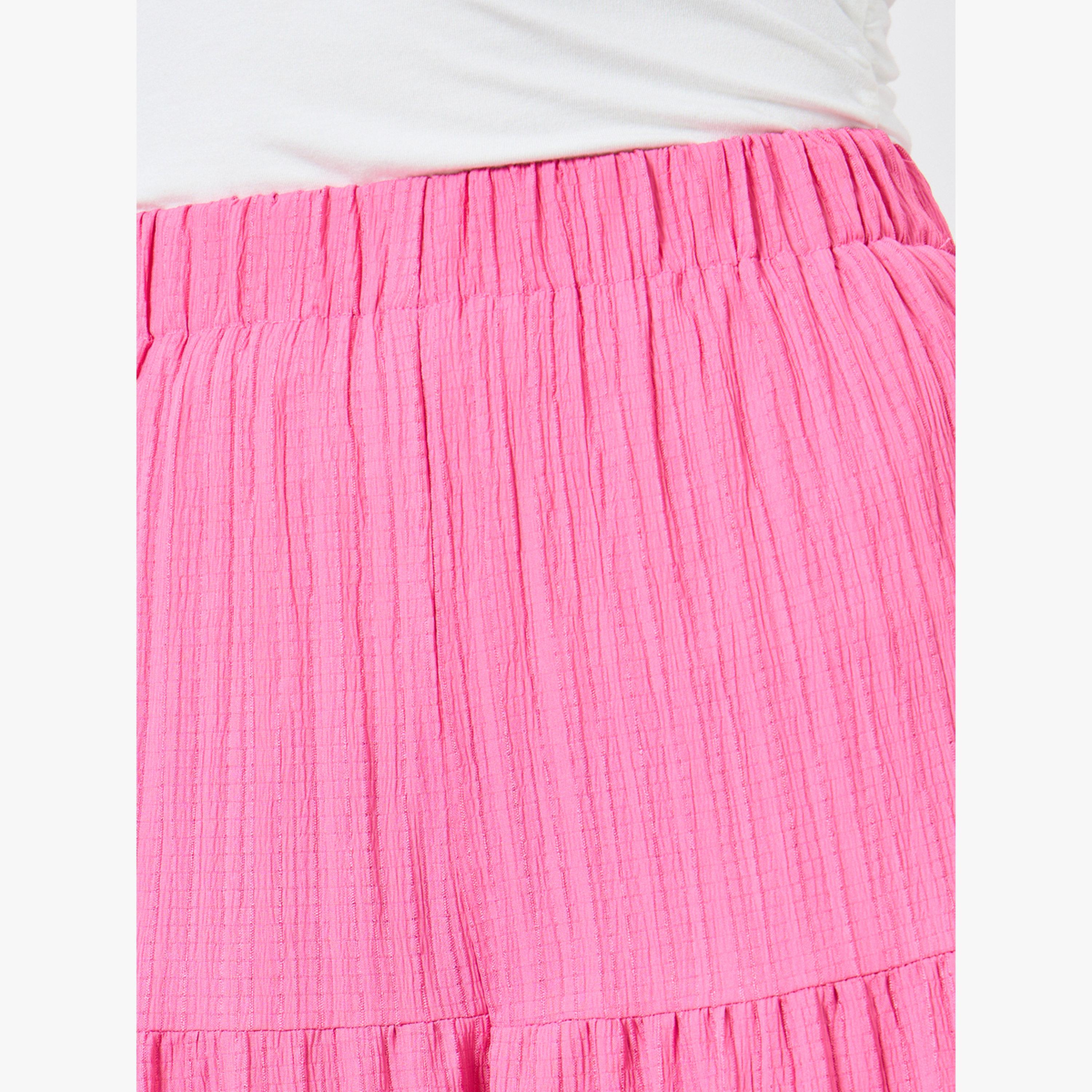 بنطال بلازو وردي بطبقات ونقشة بارزة-women-clothing-bottoms-trousers-image-4