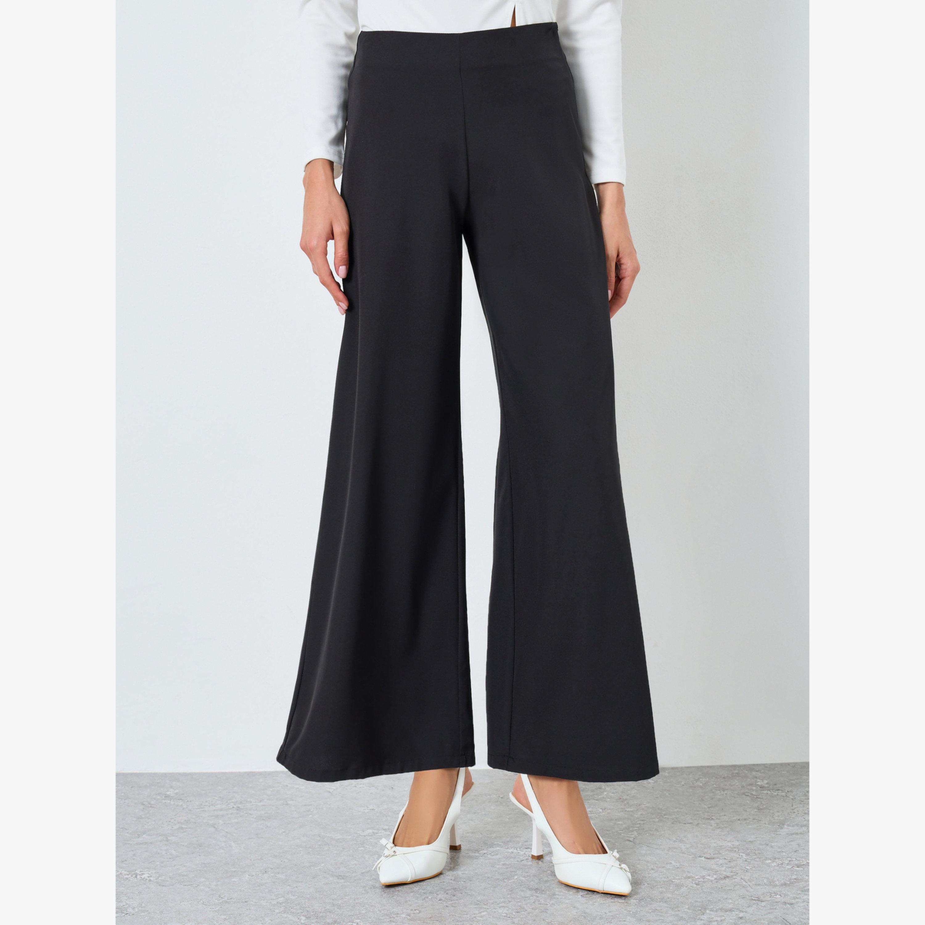 Take Two Women Solid Wide Leg Pants-women-clothing-bottoms-trousers-image-1