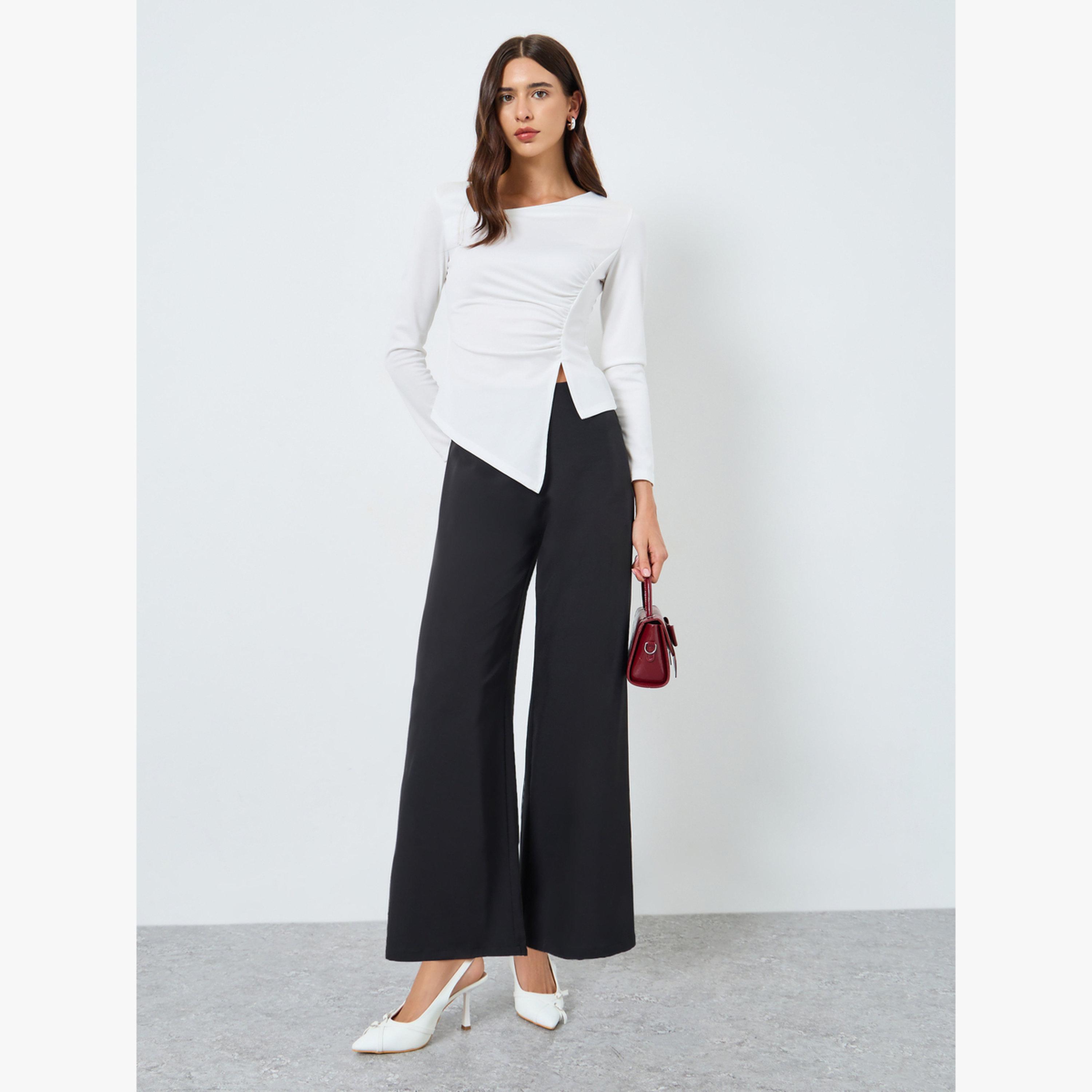 بنطال بأرجل واسعة سادة-women-clothing-bottoms-trousers-image-2