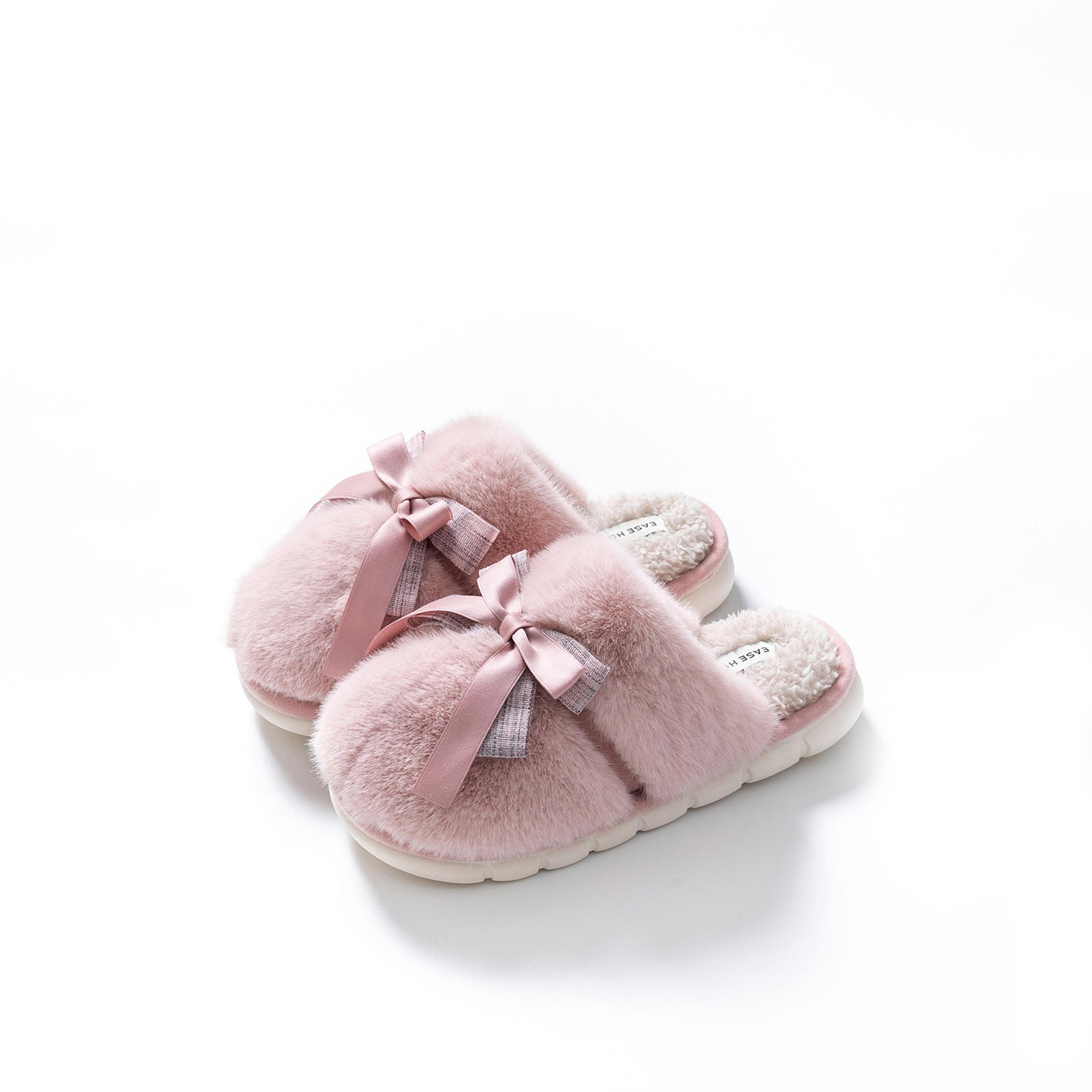 تيك تو - شبشب للنساء مع فيونكة لون وردي-women-shoes-bedroomslippers-image-1