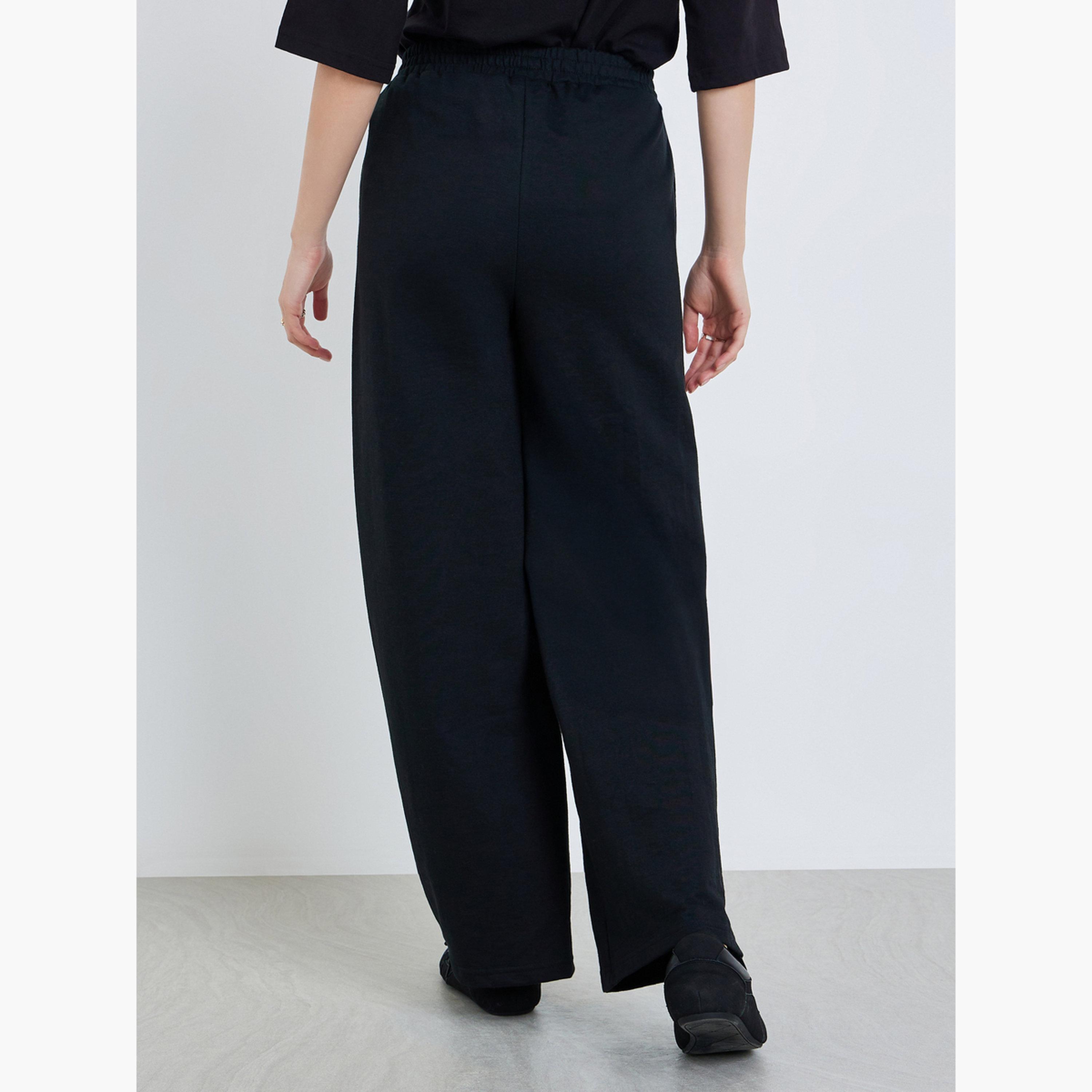 جوغر بخصر عالي وأرجل واسعة-women-clothing-bottoms-joggers-image-4
