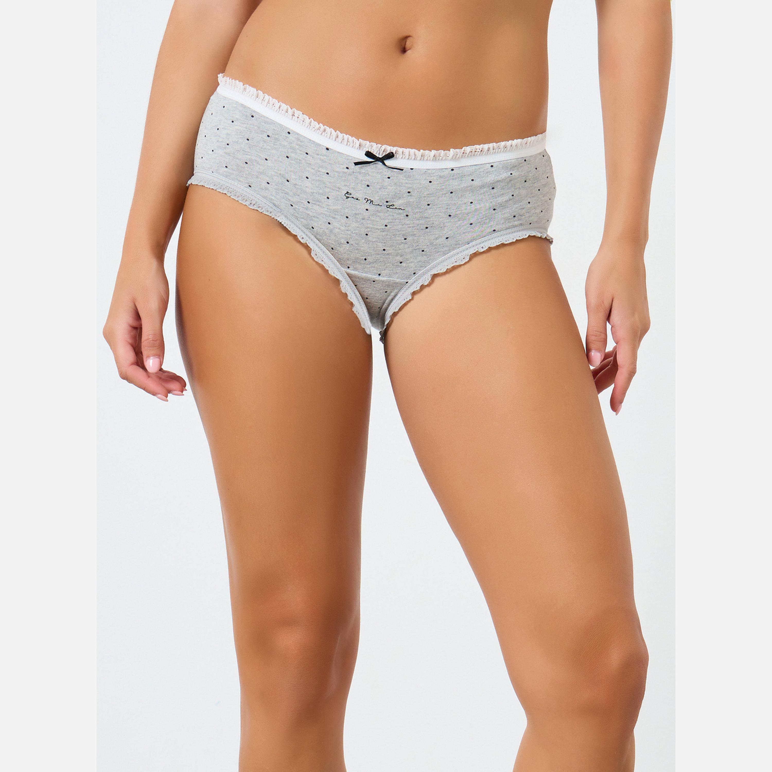 Styli Pack of 4 - Cotton Polka Dot Print Hipster Brief-women-clothing-lingerie-lingeriesets-image-6