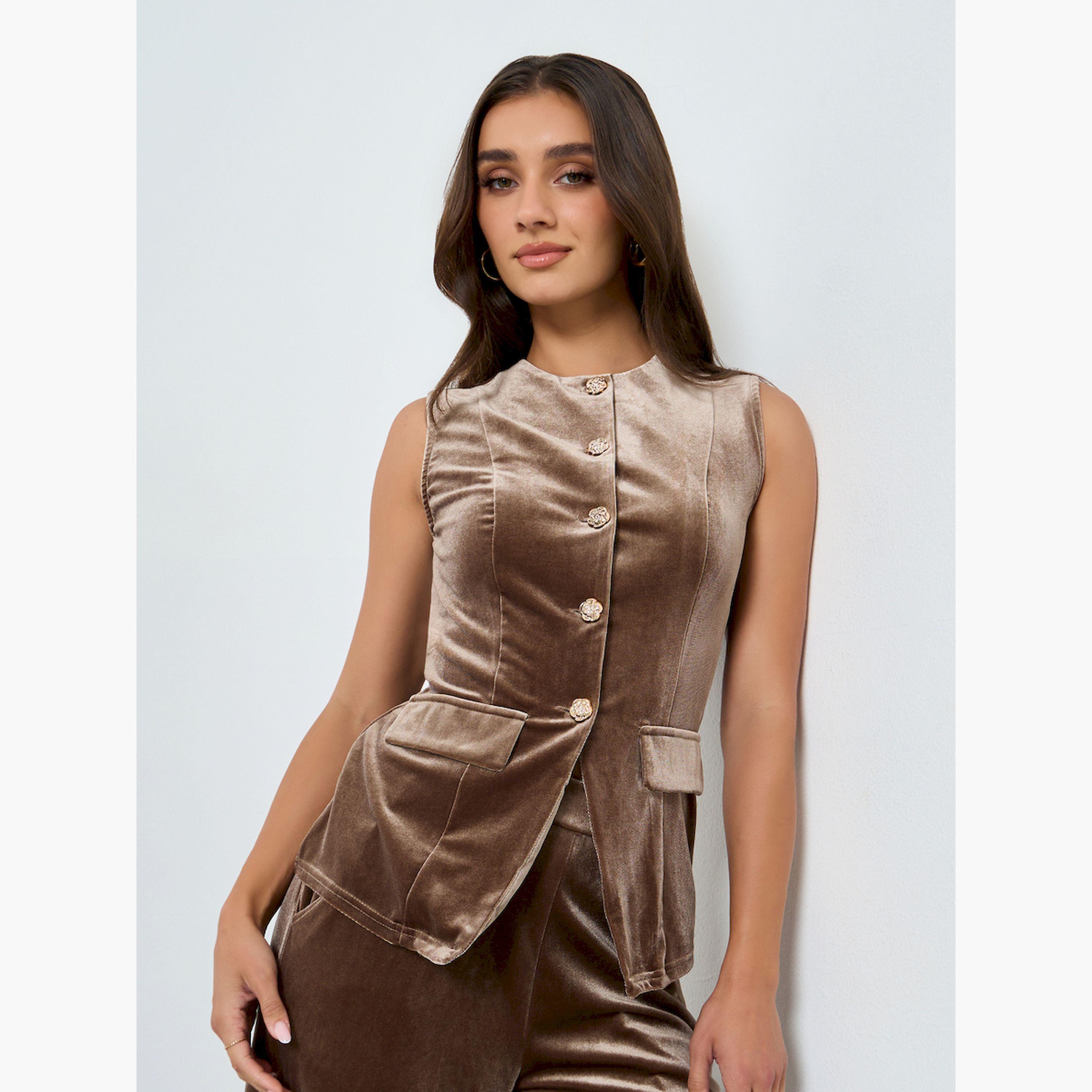 جيليه مخملي بأزرار-women-clothing-shirtsandblouses-blouses-image-1