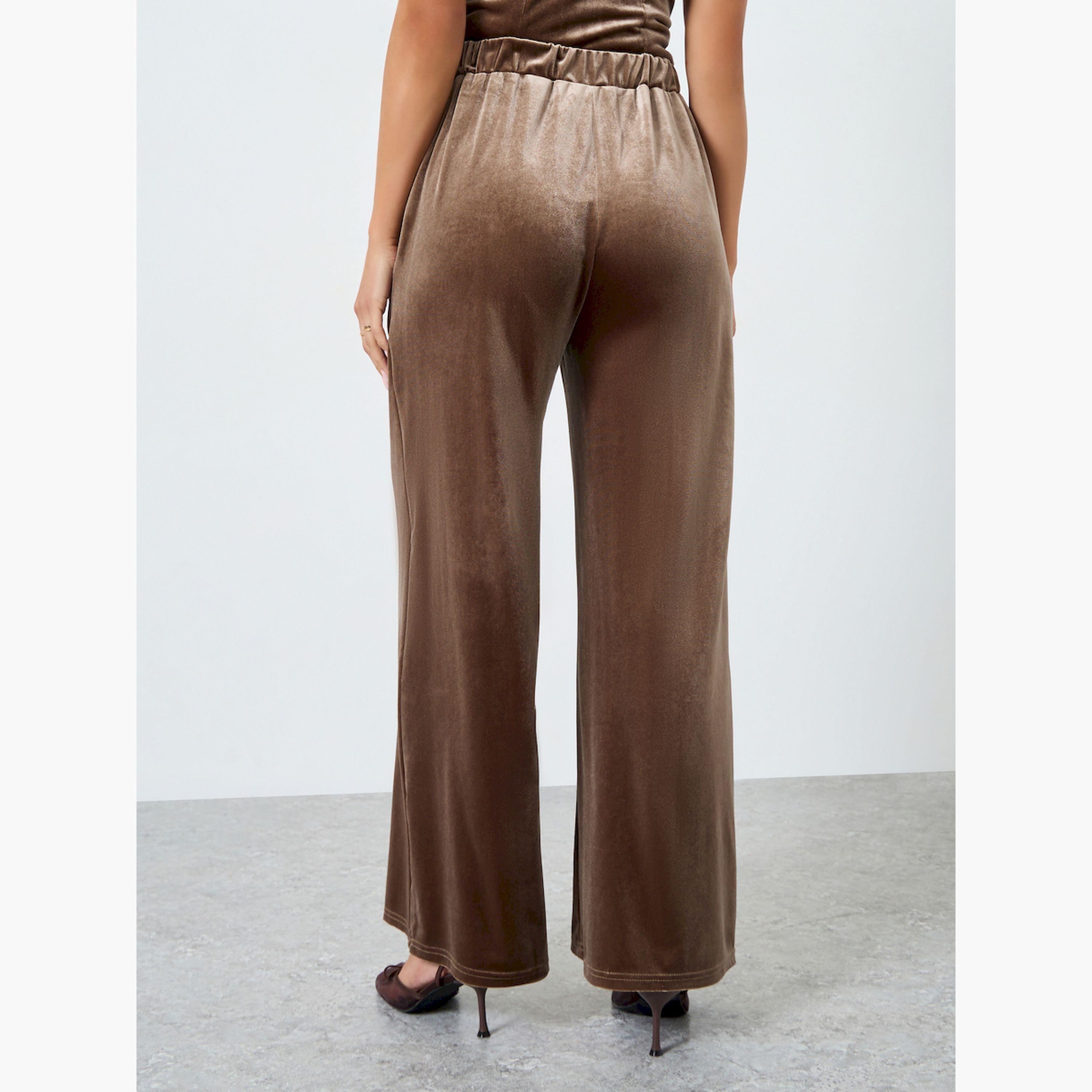 بنطال مخملي بأرجل واسعة-women-clothing-bottoms-trousers-image-4
