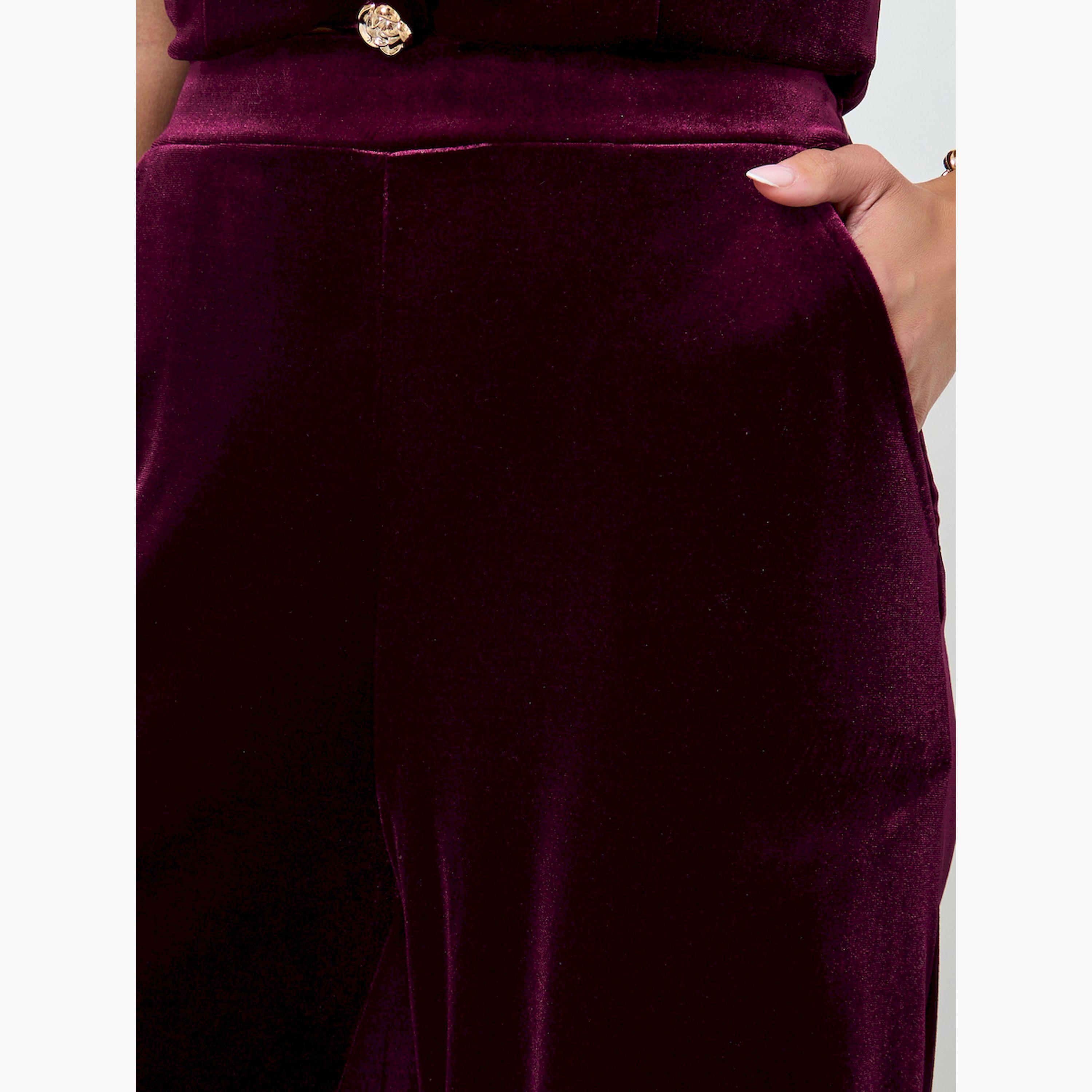 بنطال مخملي بأرجل واسعة-women-clothing-bottoms-trousers-image-3