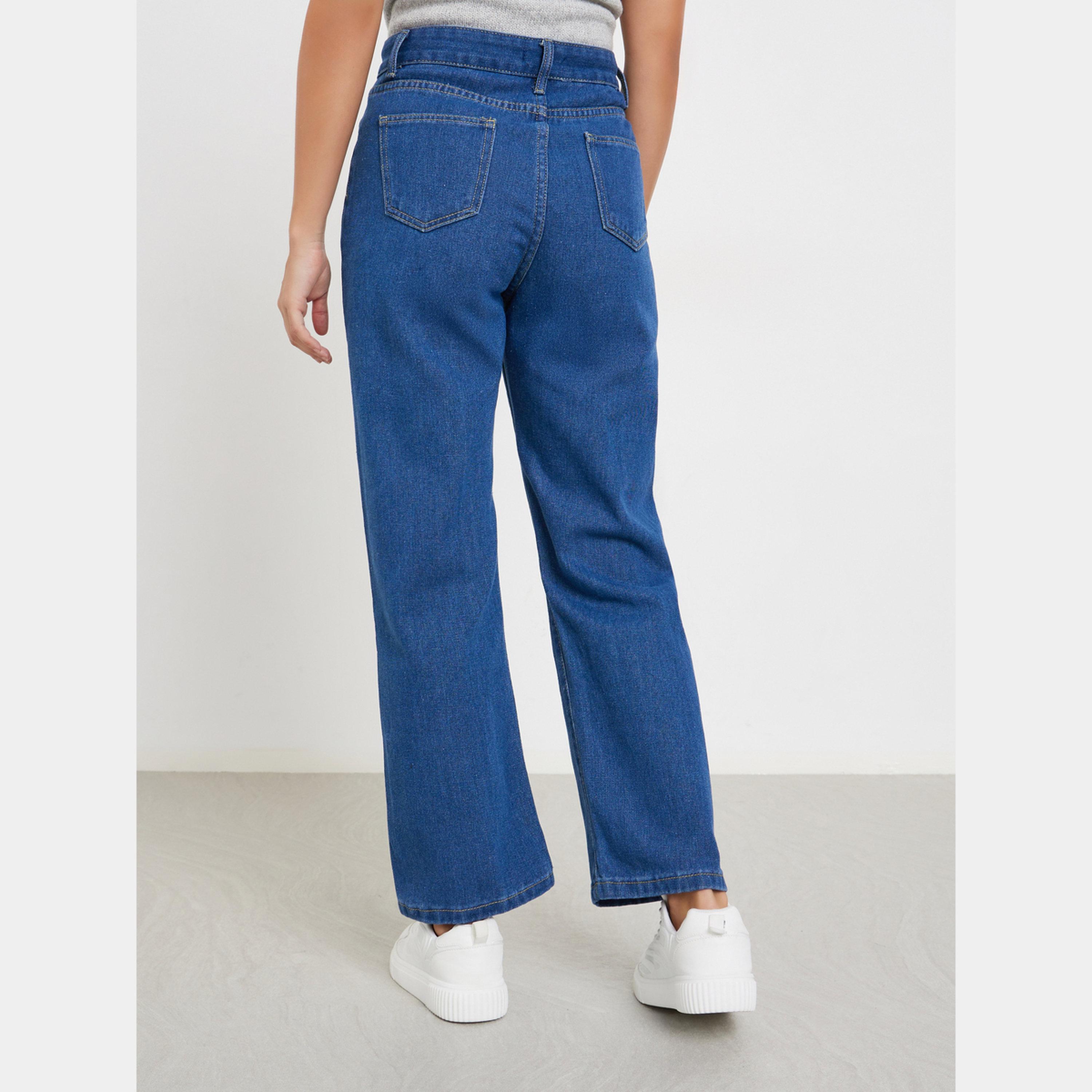 Styli Blue High Rise Wide Leg Jeans-women-clothing-bottoms-jeans-image-4
