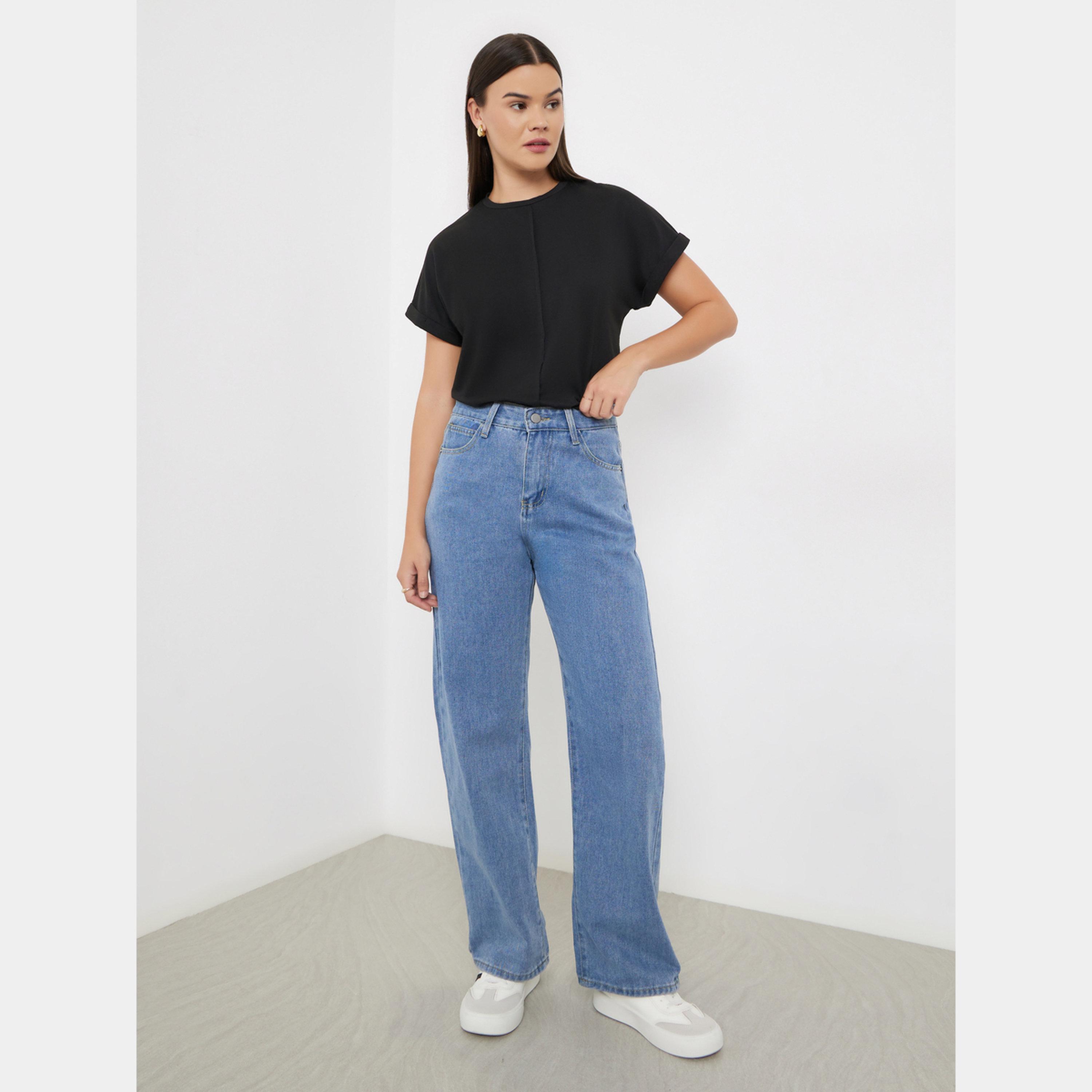 Styli High Rise Wide Leg Jeans-women-clothing-bottoms-jeans-image-2