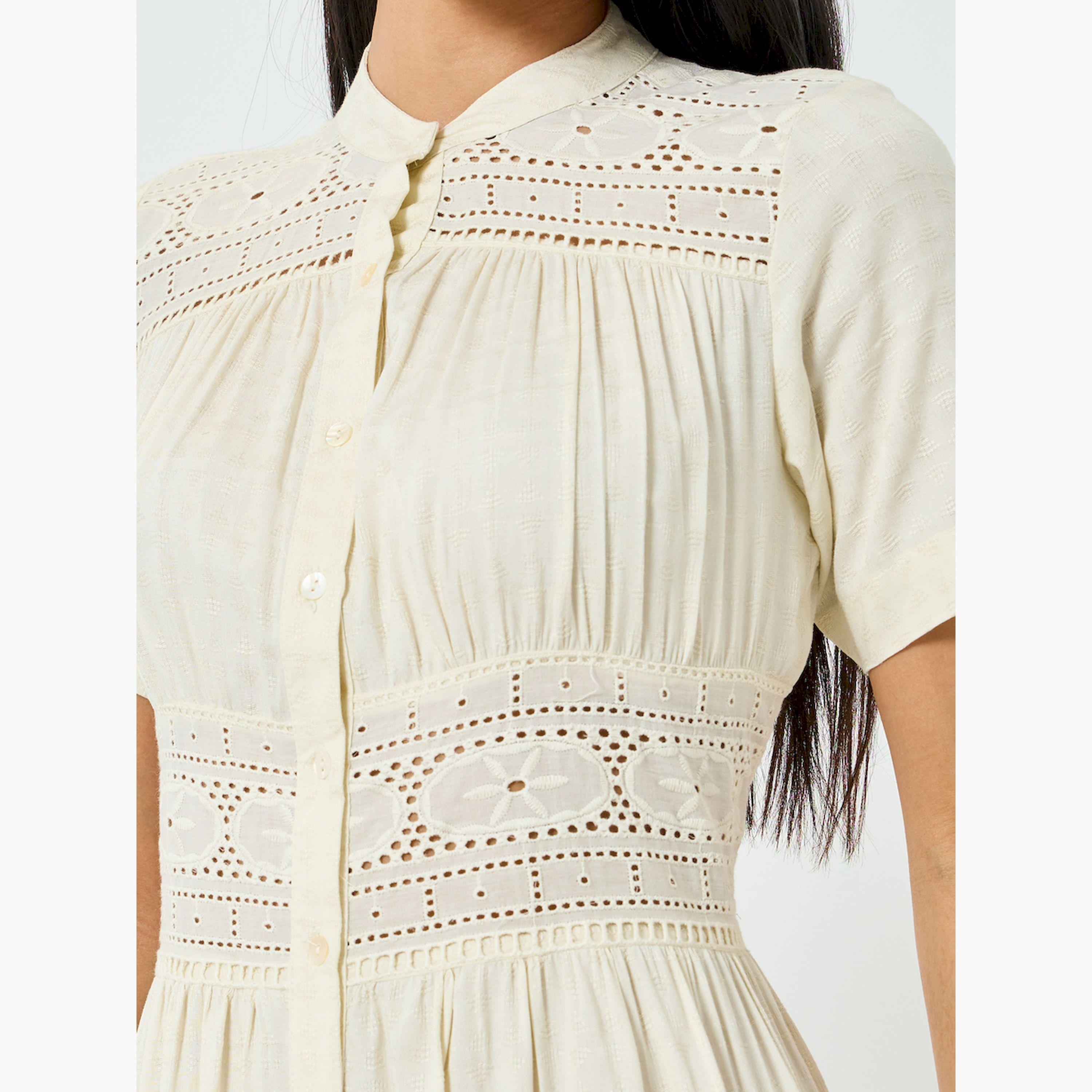 فستان ميدي بنمط قميص وتفاصيل دانتيل-women-clothing-dresses-image-5