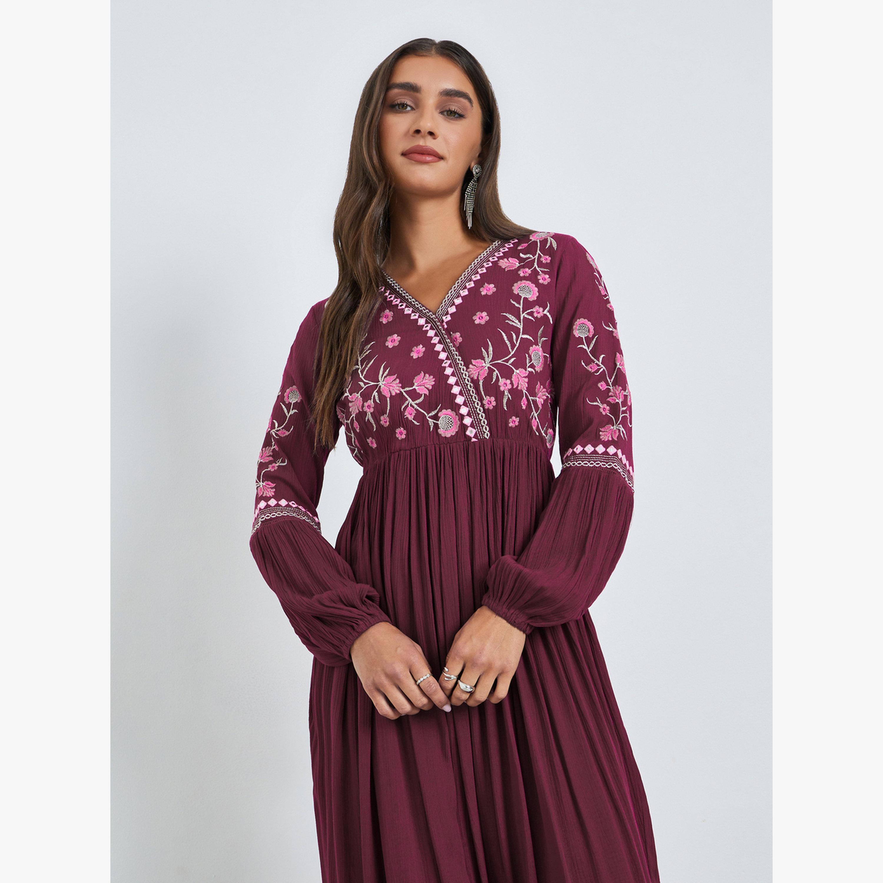 فستان طويل مطرز-women-clothing-dresses-image-2