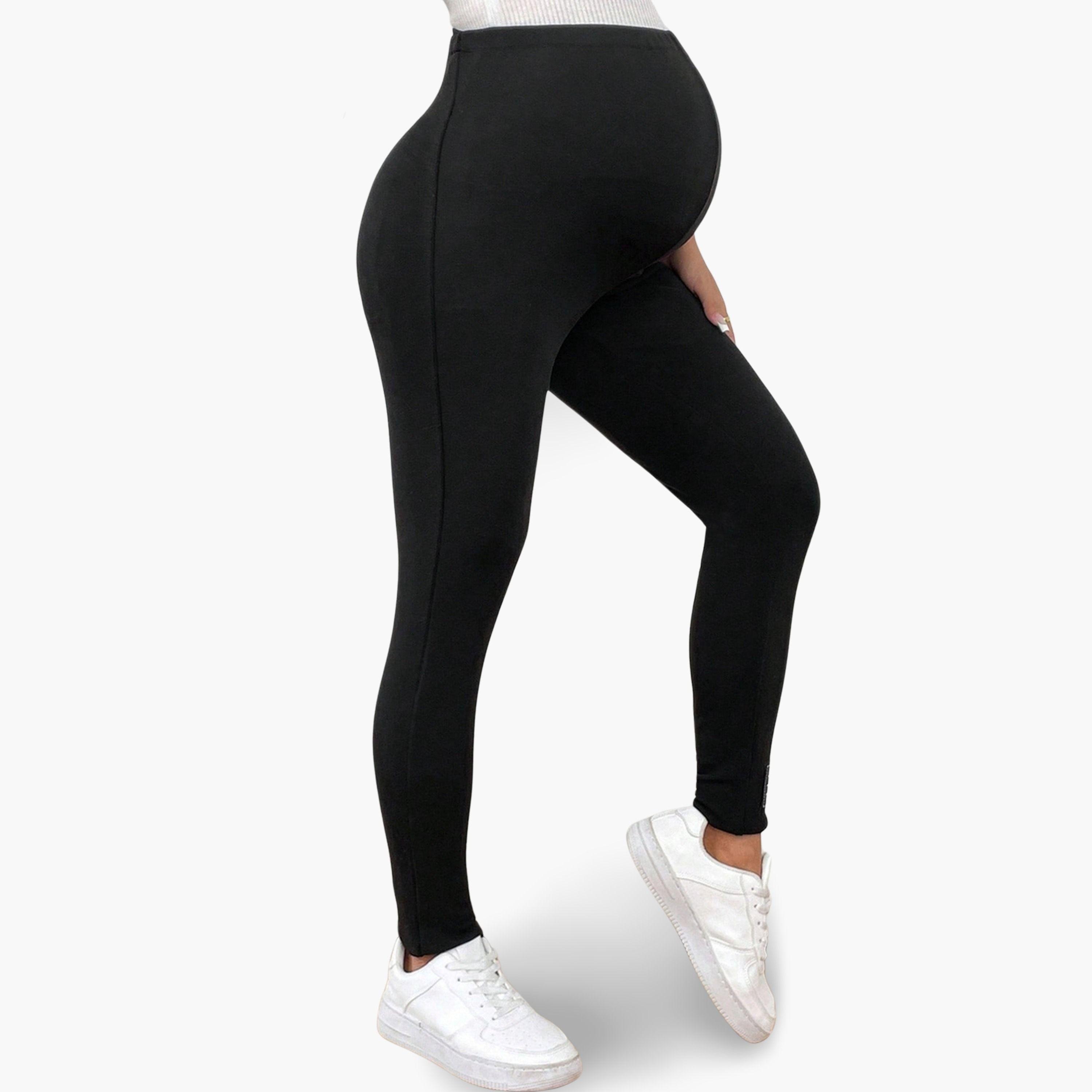 Take Two Women Solid Fleece-Lined Maternity Leggings-women-clothing-maternity-bottoms-image-5