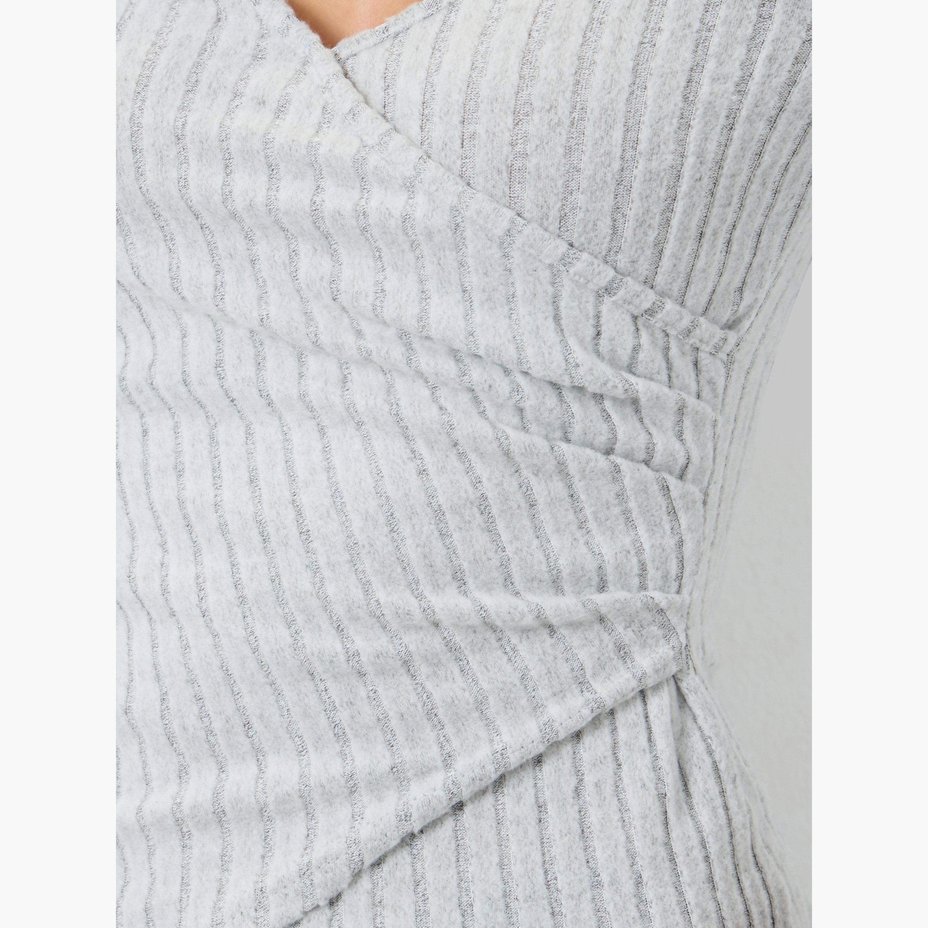 Take Two Solid V-Neck Long Sleeve Ribbed Wrap Top-women-clothing-shirtsandblouses-blouses-image-4