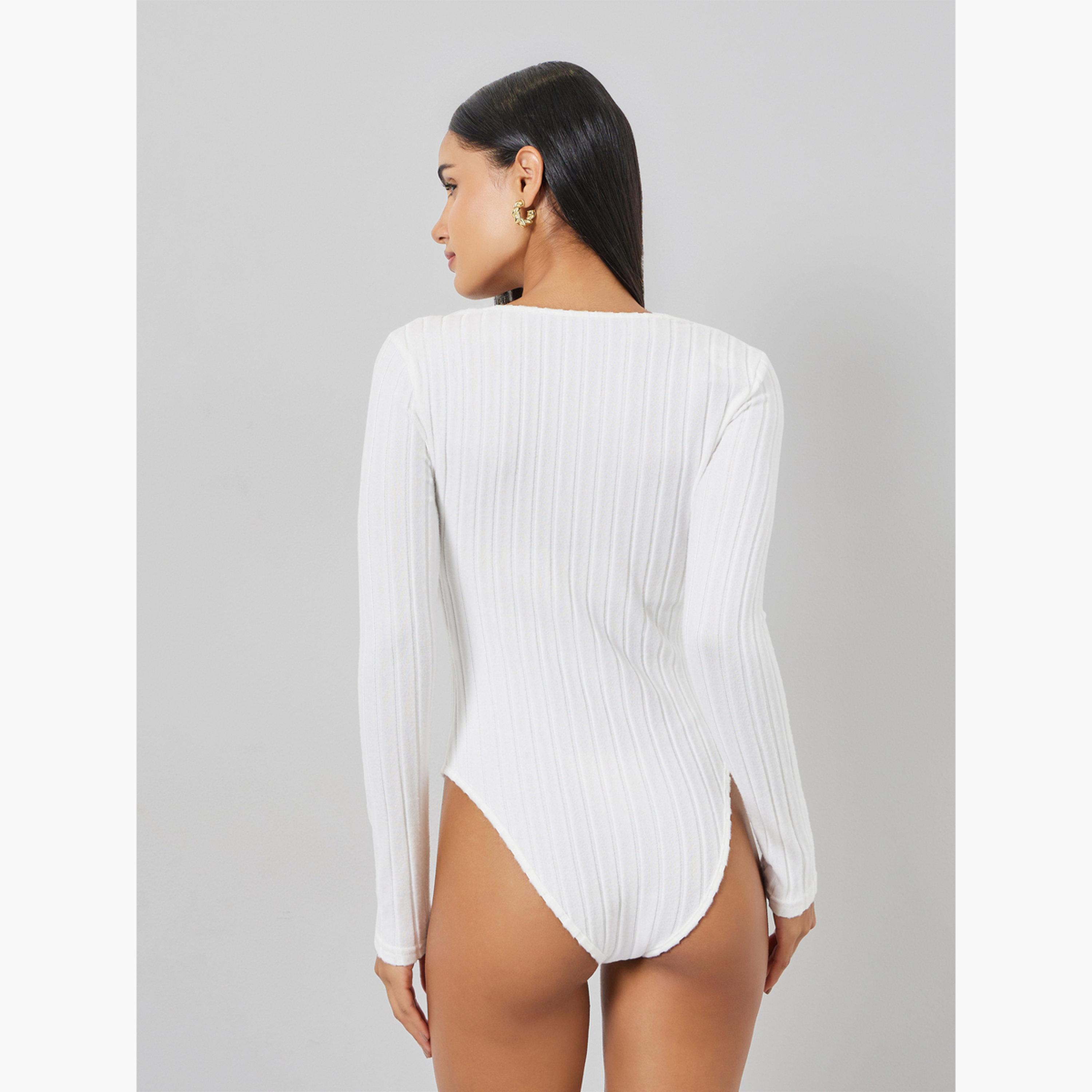 تيك تو - بلوزة بيضاء بحافة من الدانتيل-women-clothing-shirtsandblouses-blouses-image-4
