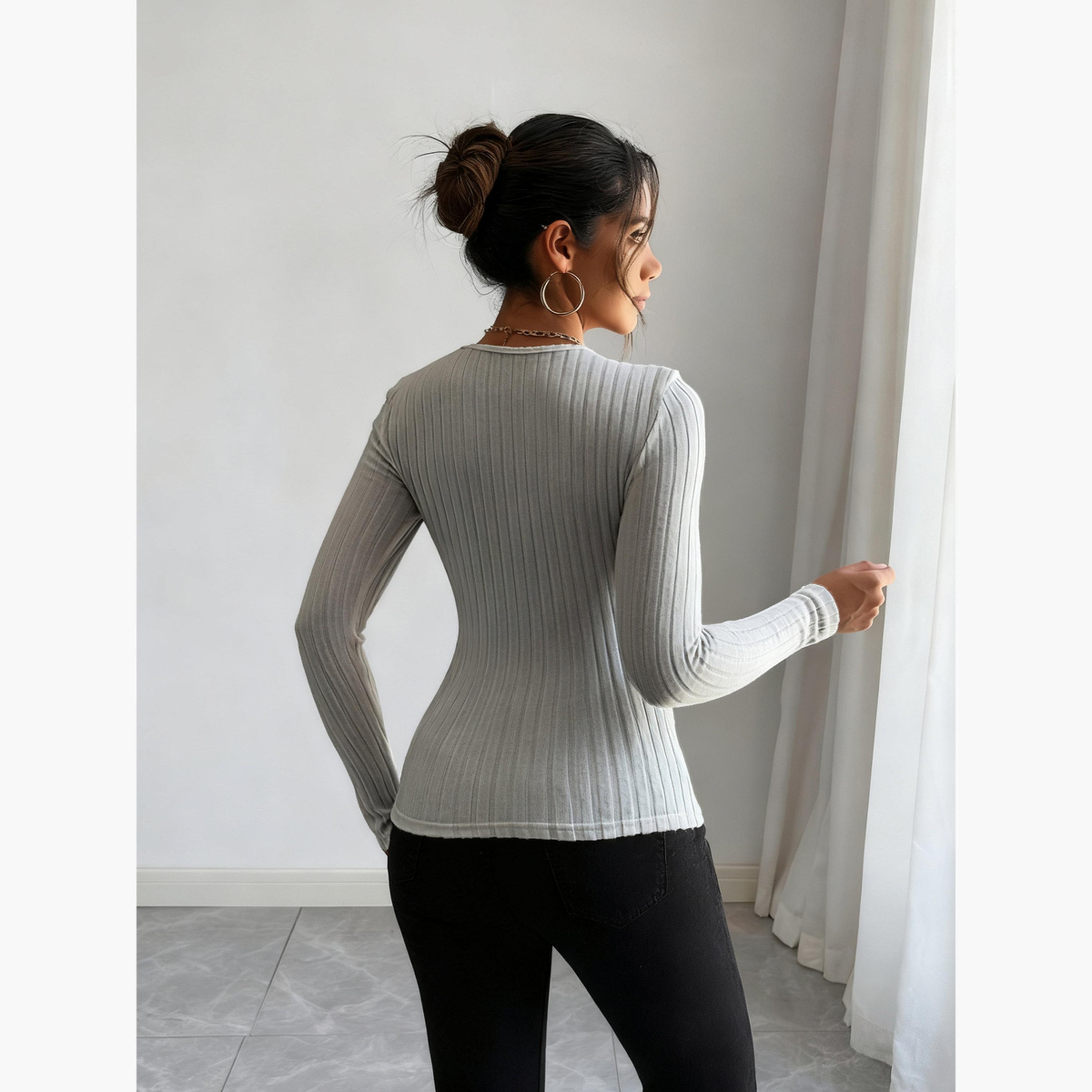 Take Two Women Solid Square Neck Ribbed Top-women-clothing-shirtsandblouses-blouses-image-2