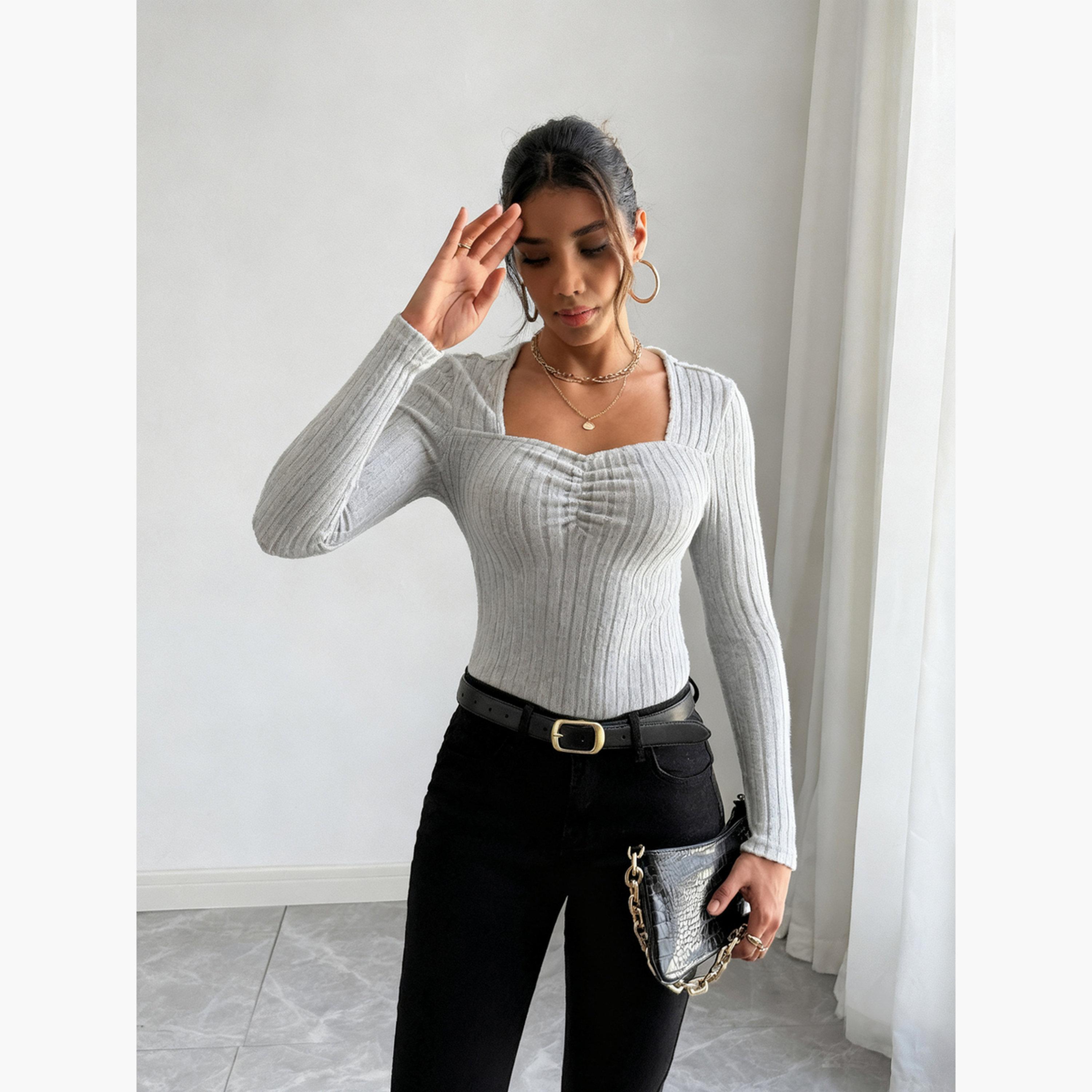 Take Two Women Solid Square Neck Ribbed Top-women-clothing-shirtsandblouses-blouses-image-3