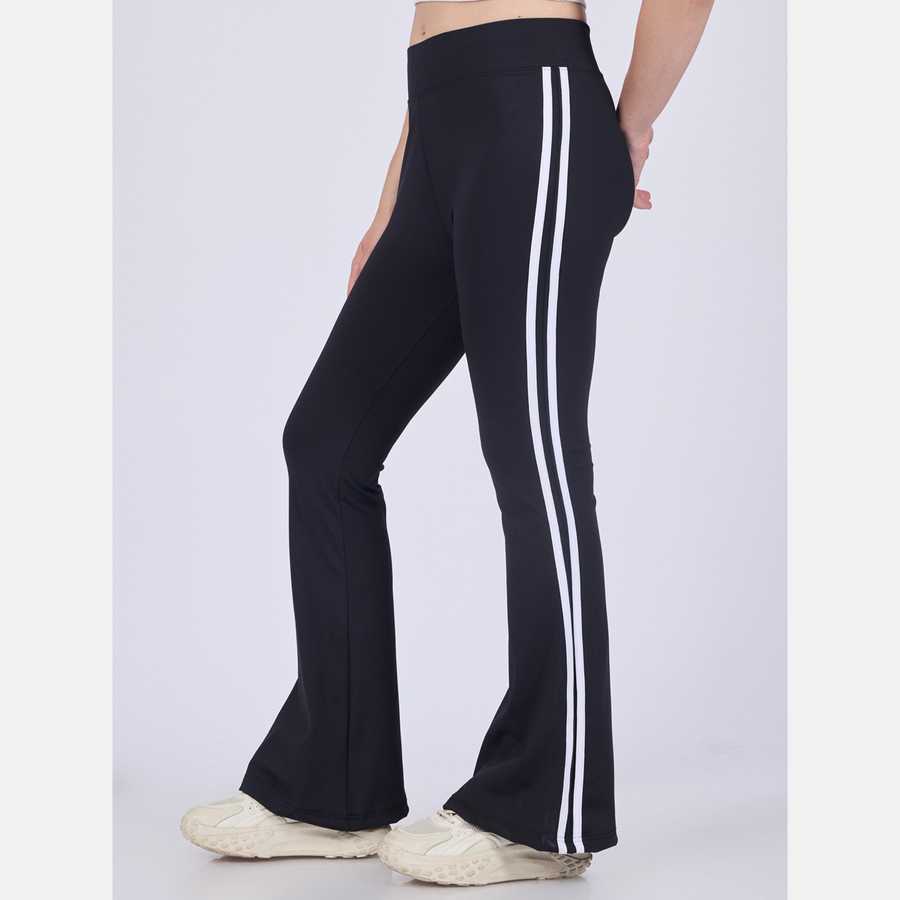 أوتزيدر × ستايلي - ليقنز/ فيزون مخطط بلون أسود واسع-women-clothing-bottoms-leggings-image-1