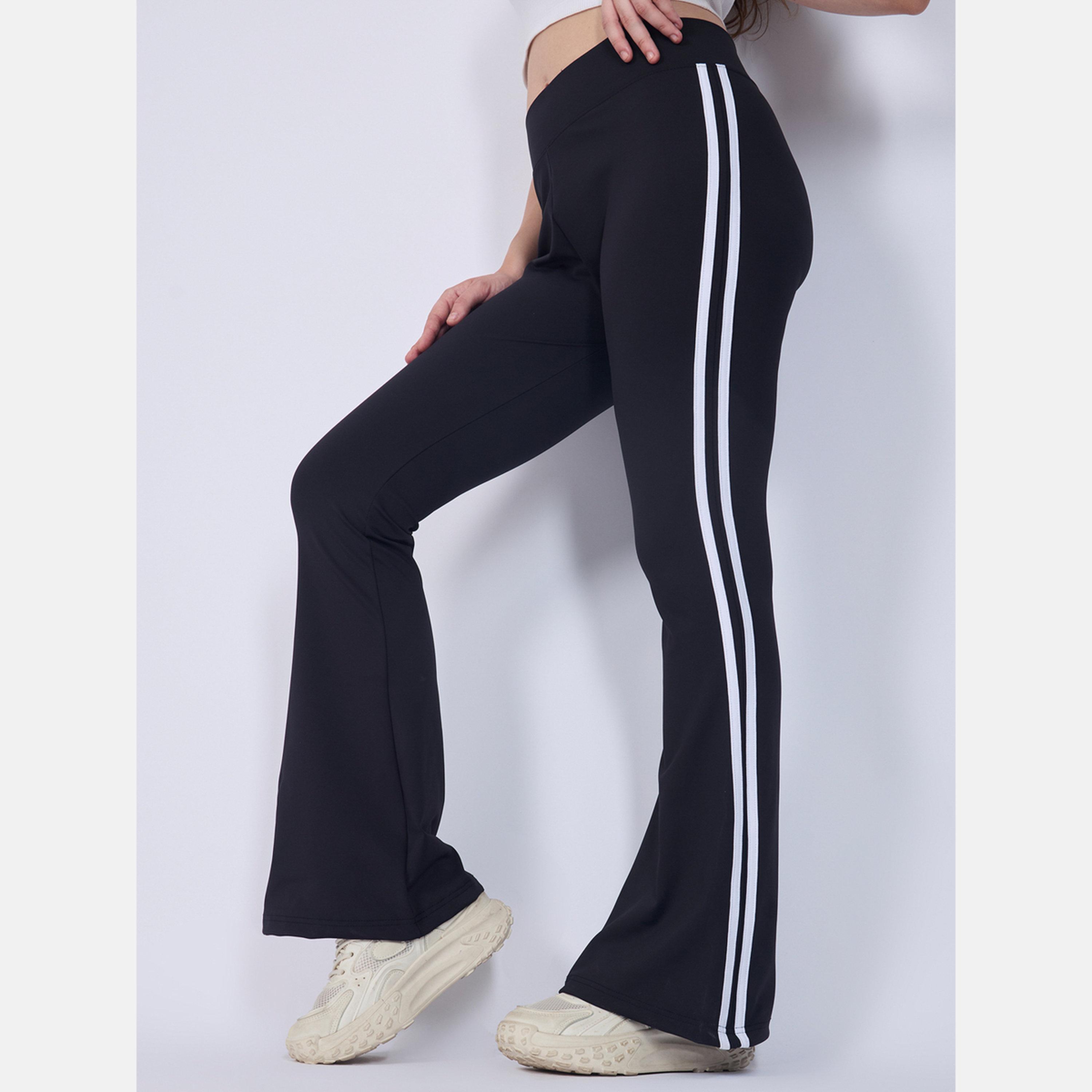 أوتزيدر × ستايلي - ليقنز/ فيزون مخطط بلون أسود واسع-women-clothing-bottoms-leggings-image-2