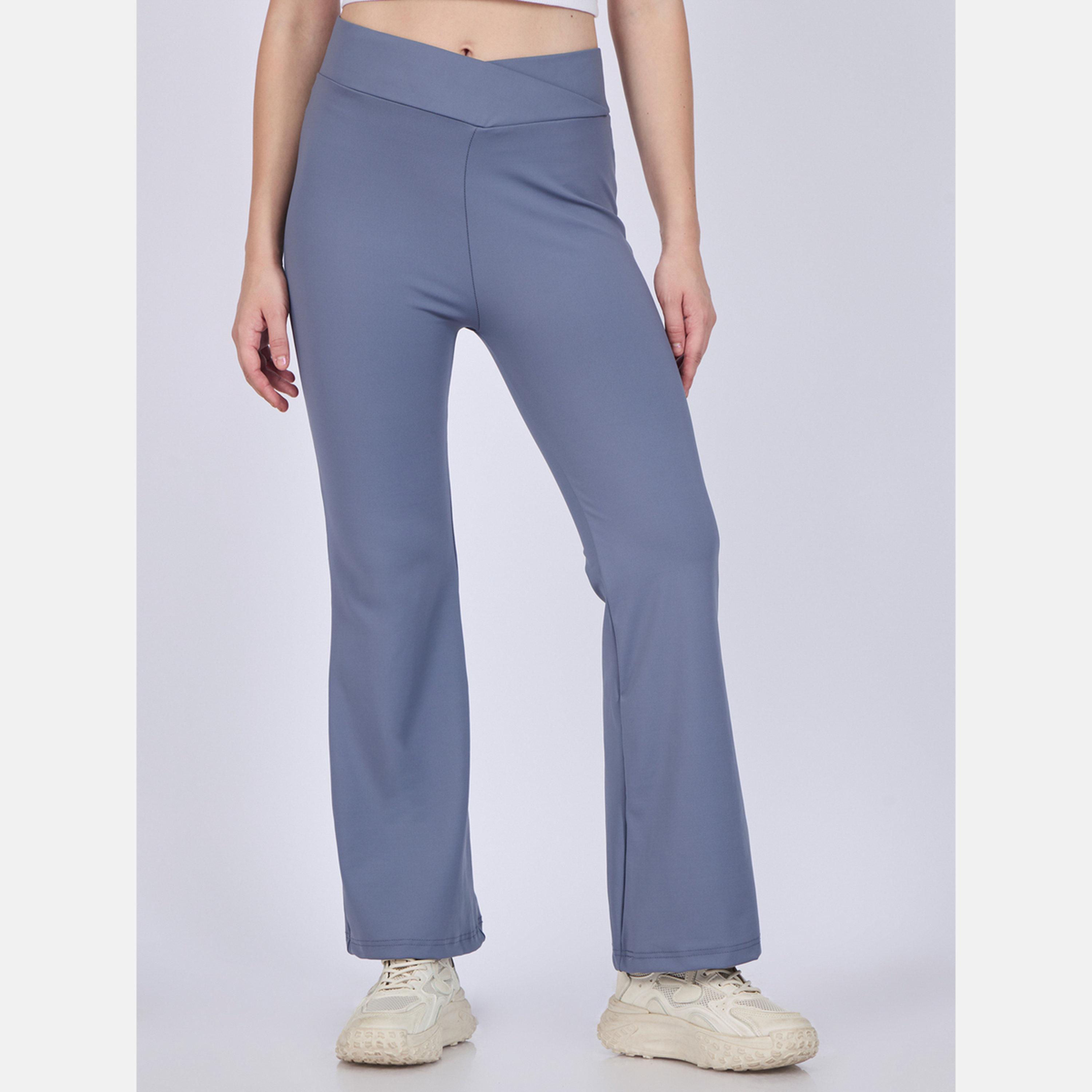 أوتزيدر × ستايلي - ليقنز/ فيزون رمادي اللون بحزام خصر متقاطع-women-clothing-bottoms-leggings-image-5
