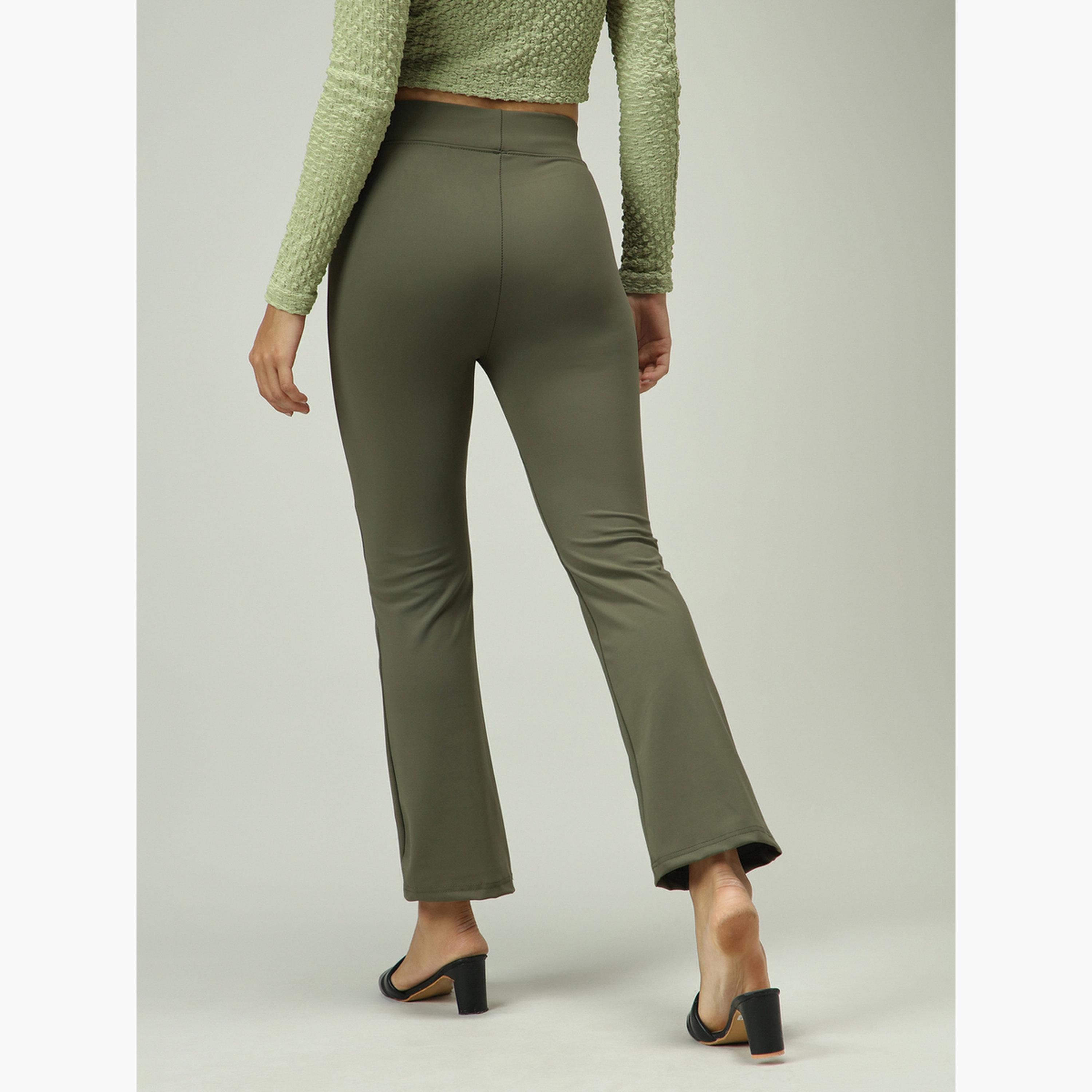أوتزيدر × ستايلي - ليقنز/ فيزون لون زيتوني-women-clothing-bottoms-leggings-image-3