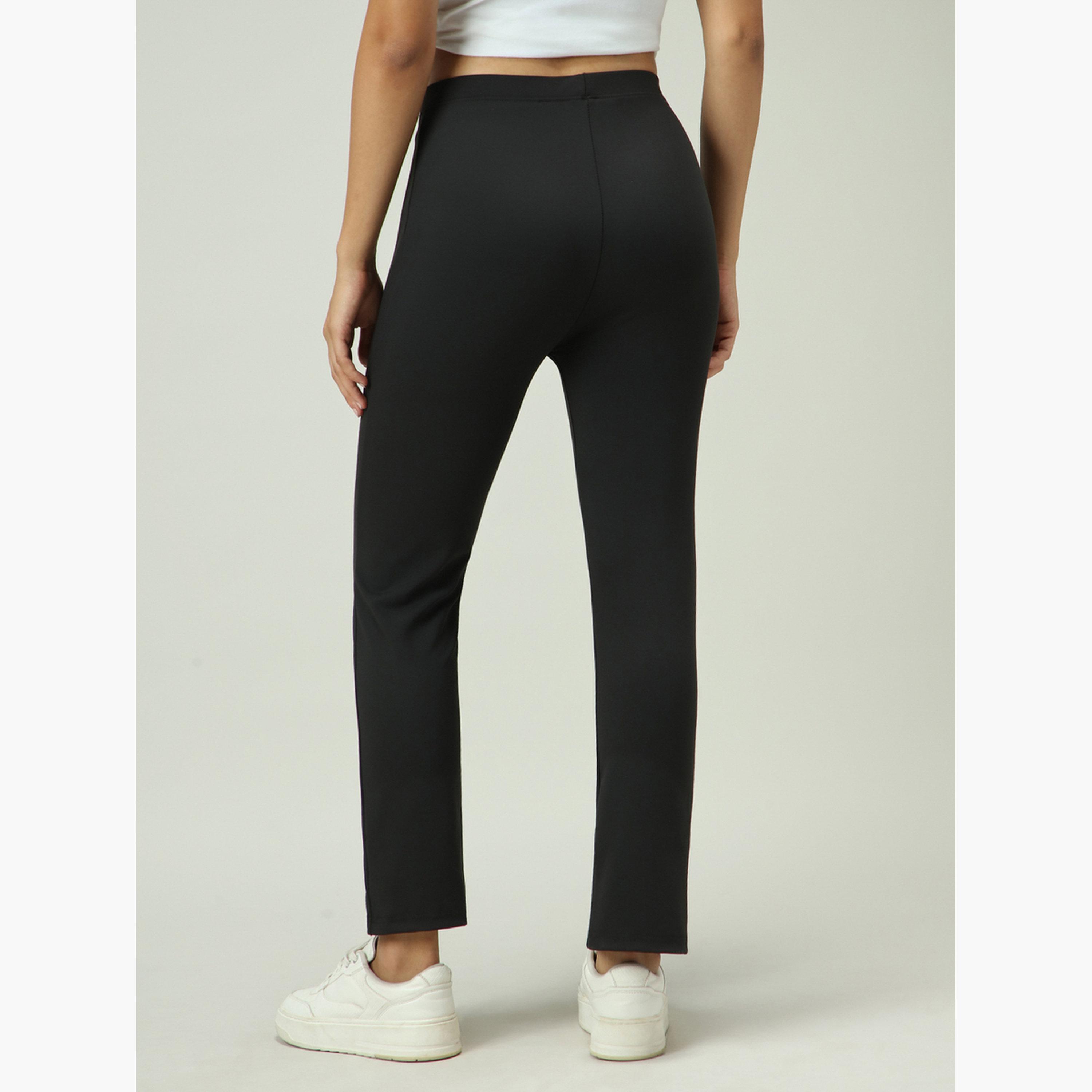 أوتزيدر × ستايلي - ليقنز/ فيزون أسود بفتحة أمامية-women-clothing-leggings-image-3