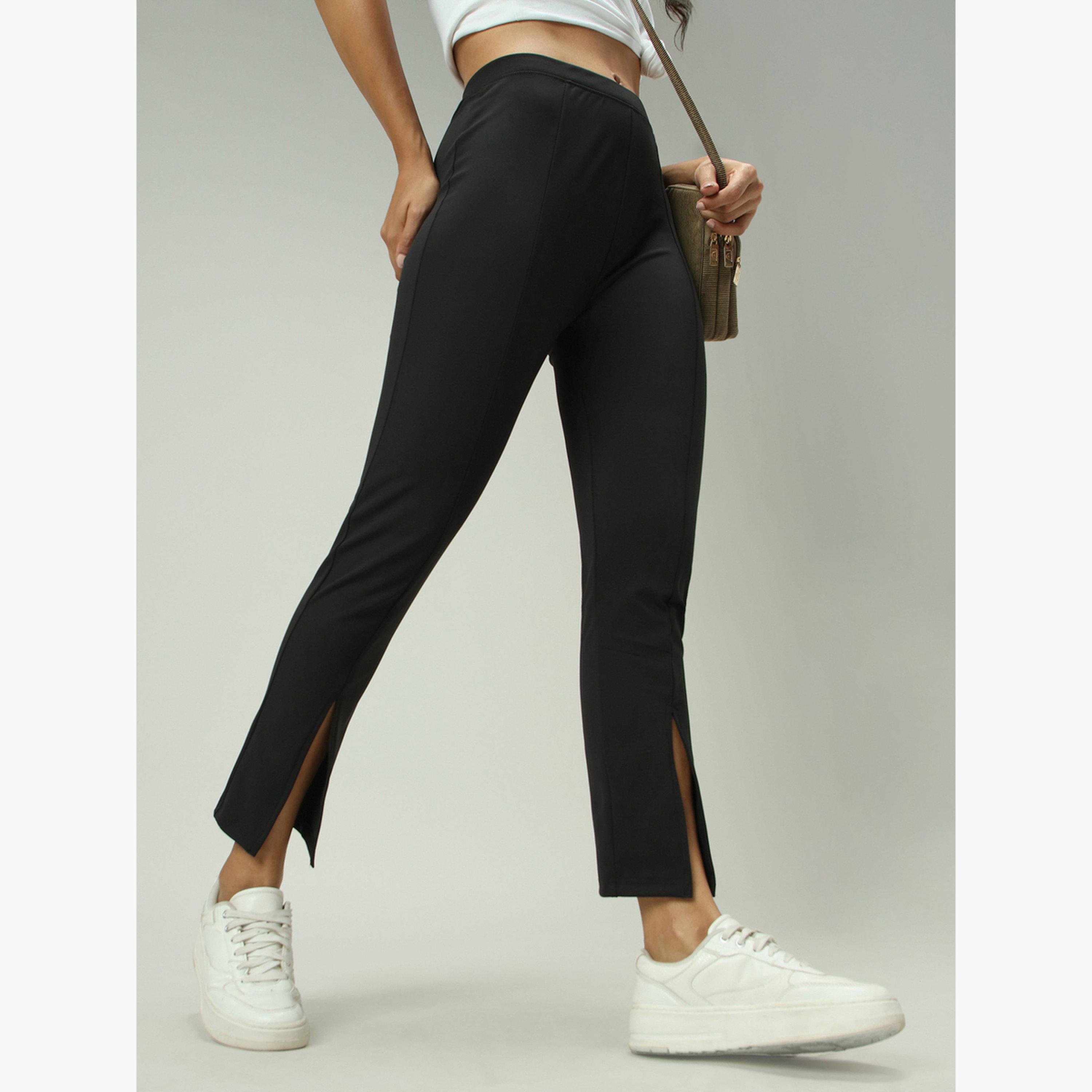 أوتزيدر × ستايلي - ليقنز/ فيزون أسود بفتحة أمامية-women-clothing-leggings-image-6
